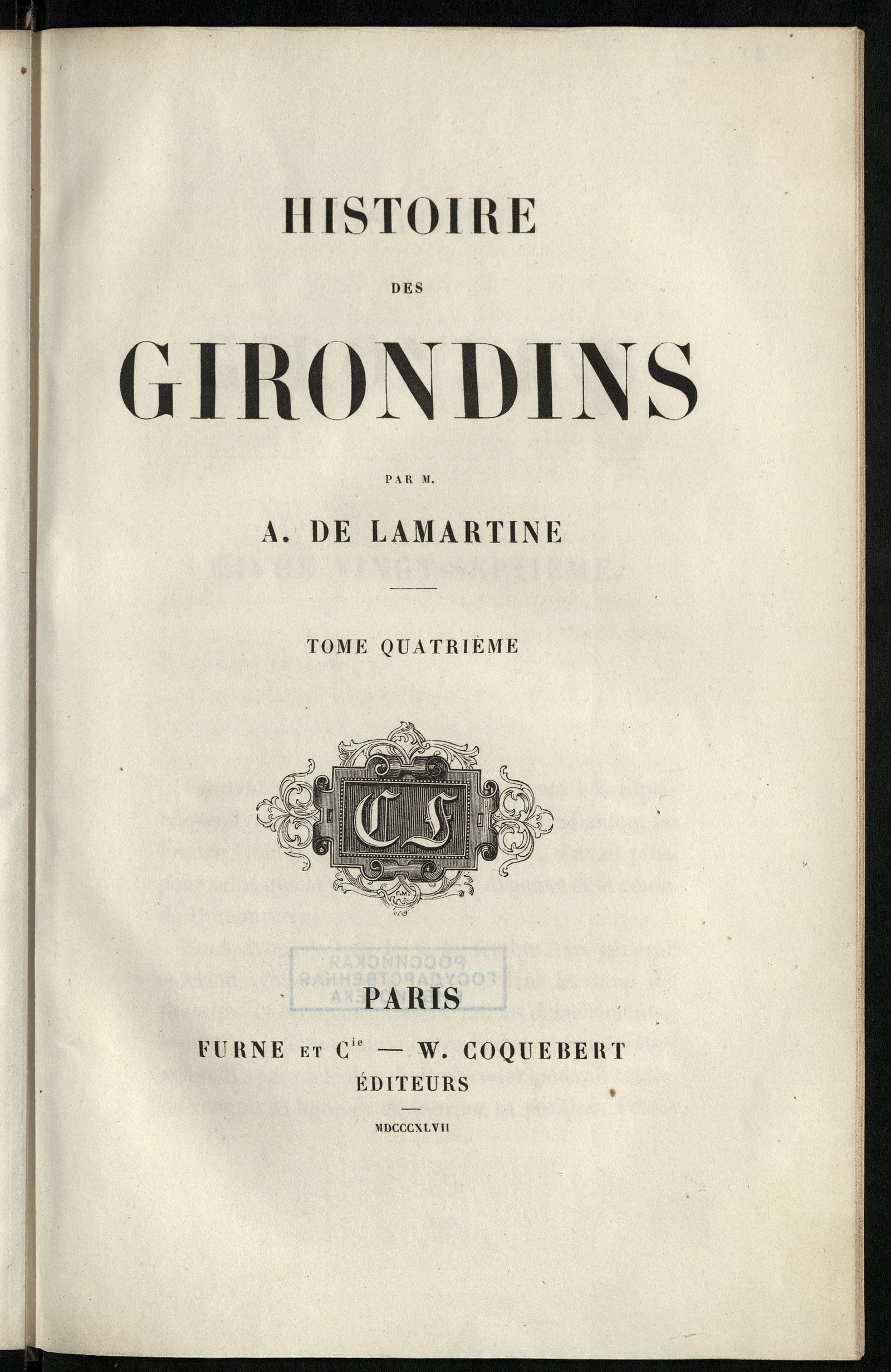 Изображение Histoire des Girondins. T. 4