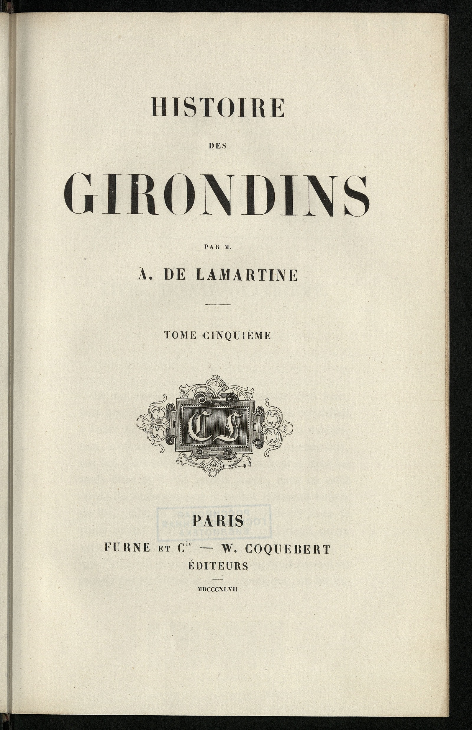 Изображение Histoire des Girondins. T. 5