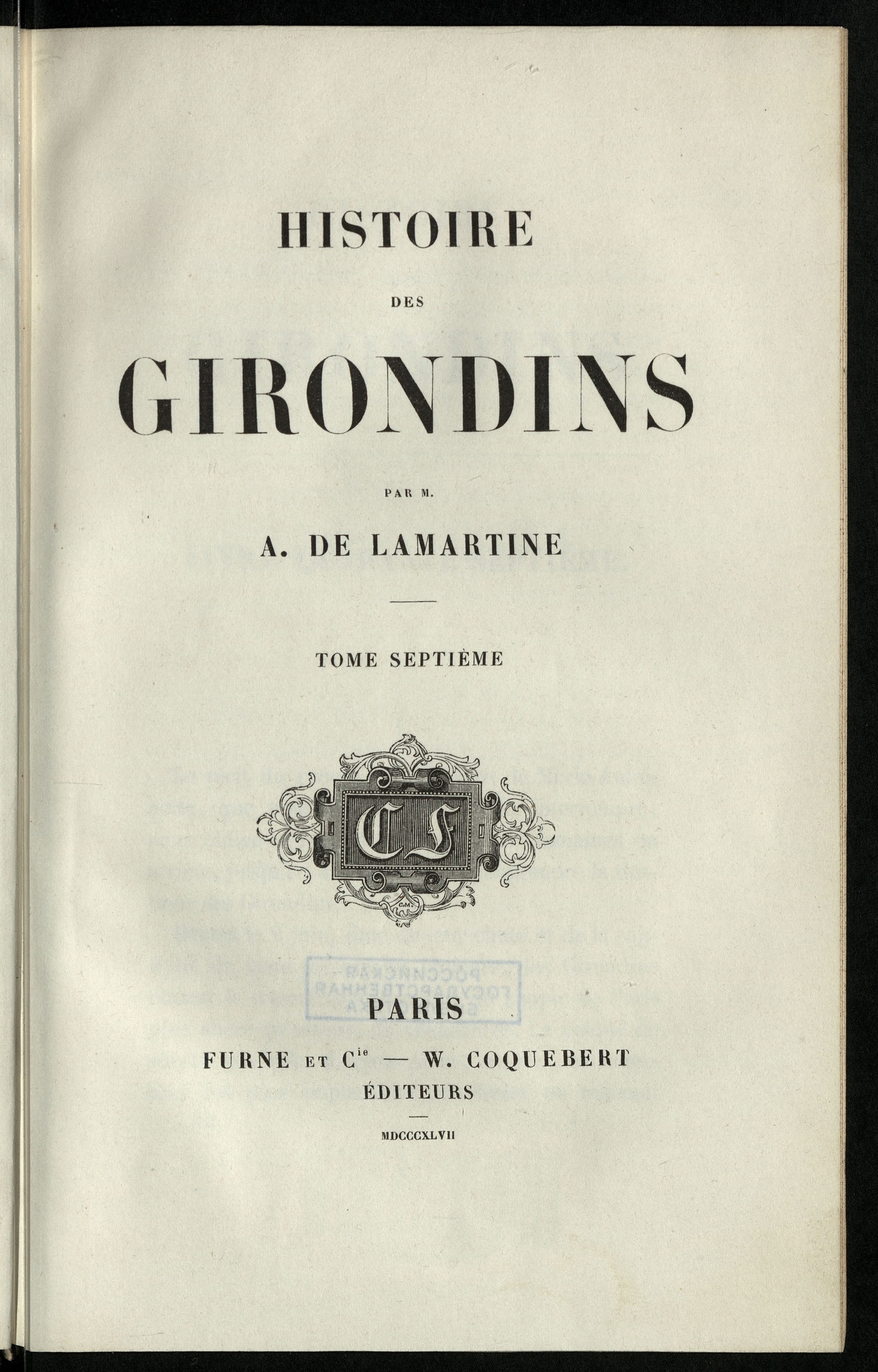 Изображение Histoire des Girondins. T. 7