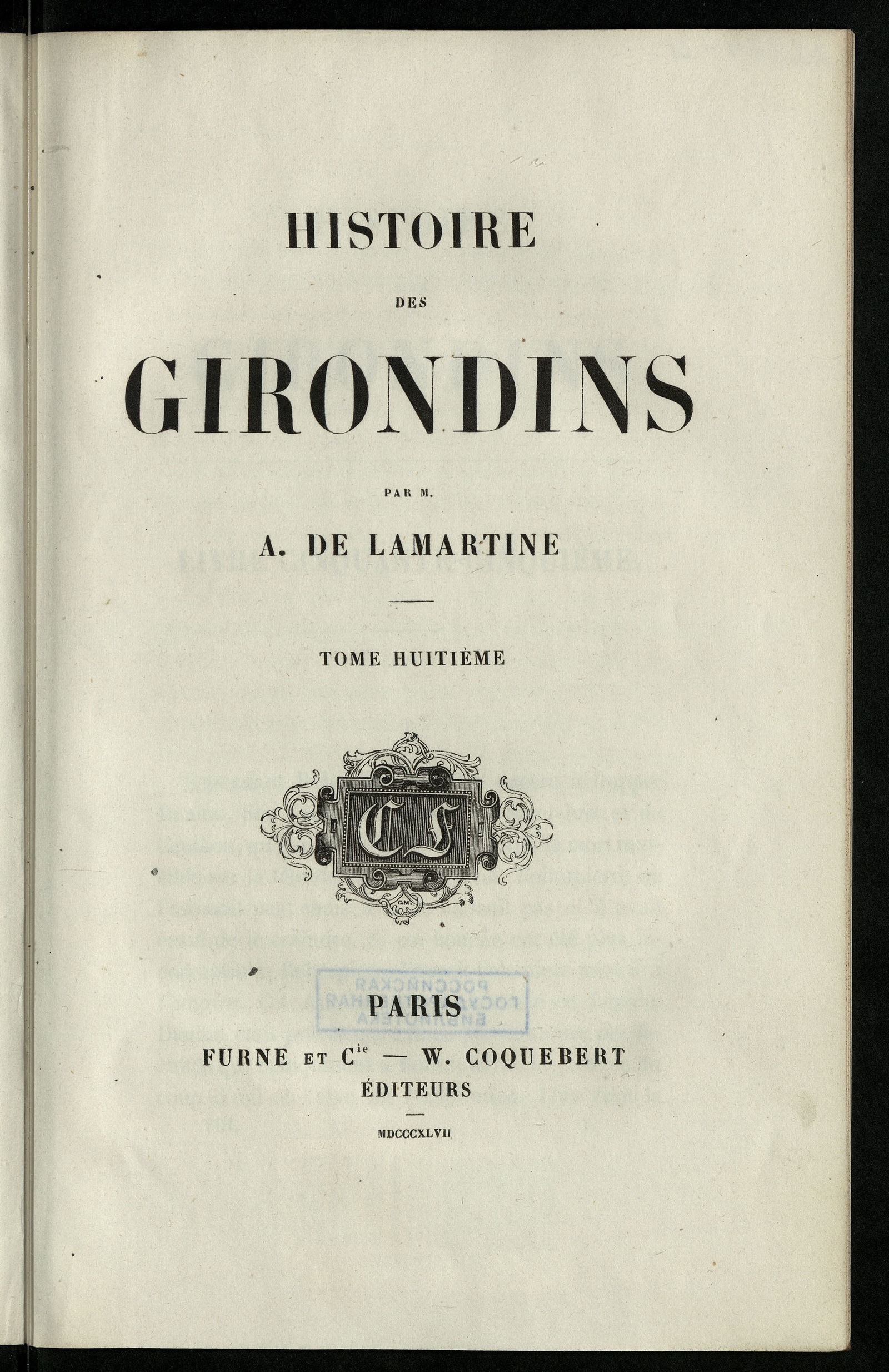 Изображение Histoire des Girondins. T. 8