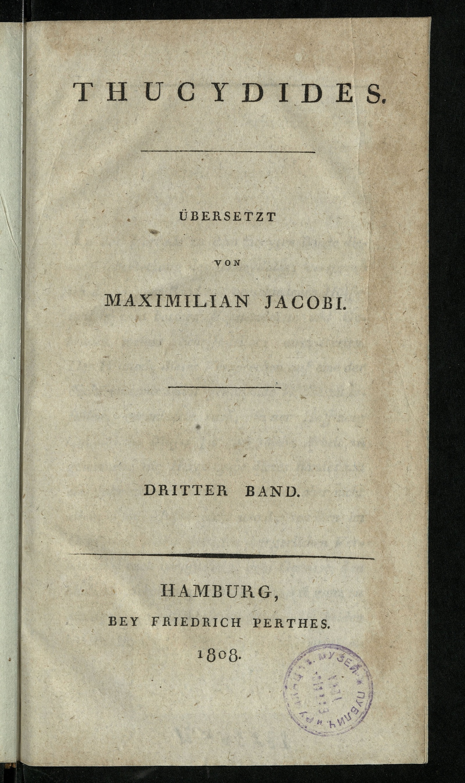 Изображение Thucydides. Bd. 3