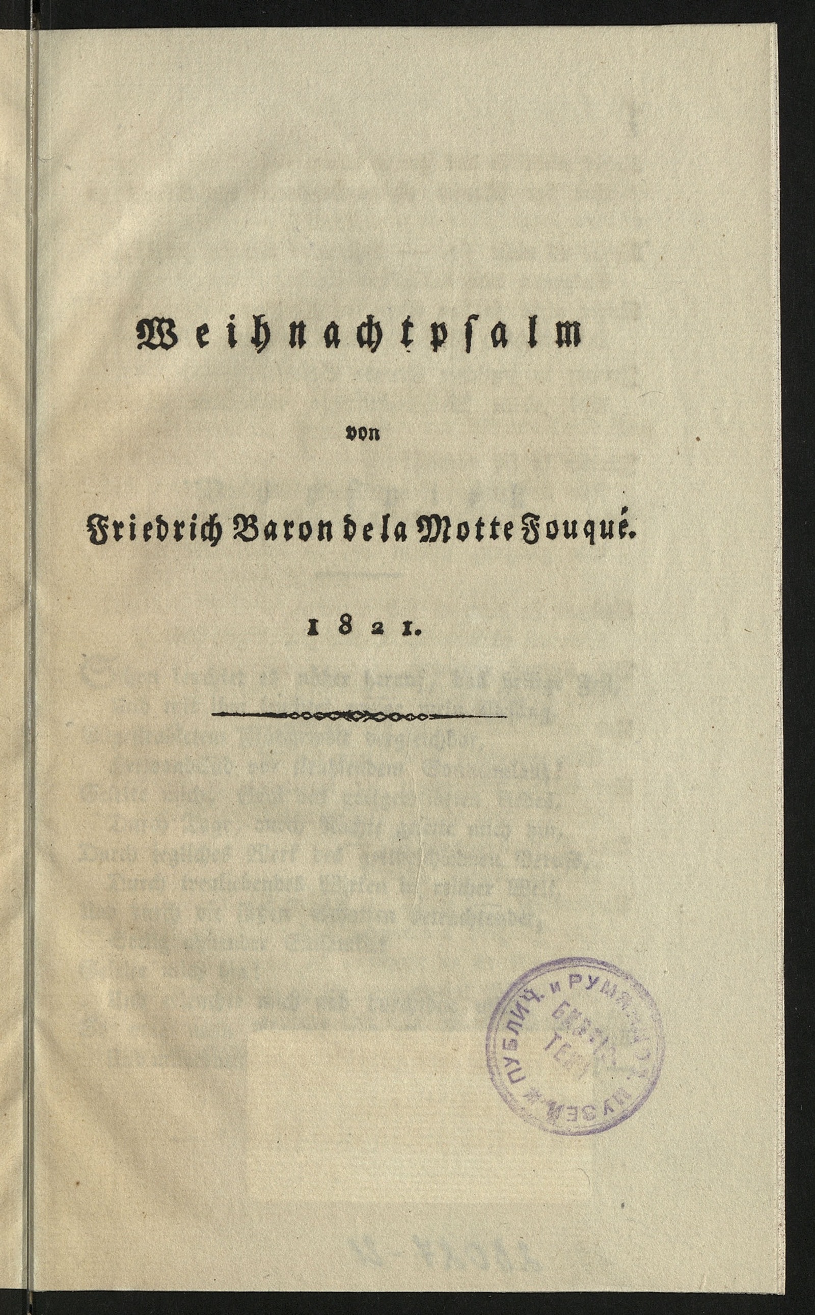 Изображение книги Weihnachtpsalm