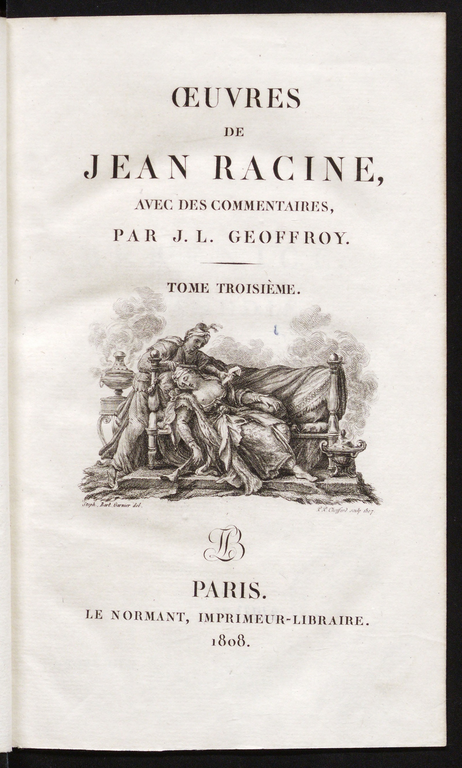 Изображение Œuvres de Jean Racine. T. 3