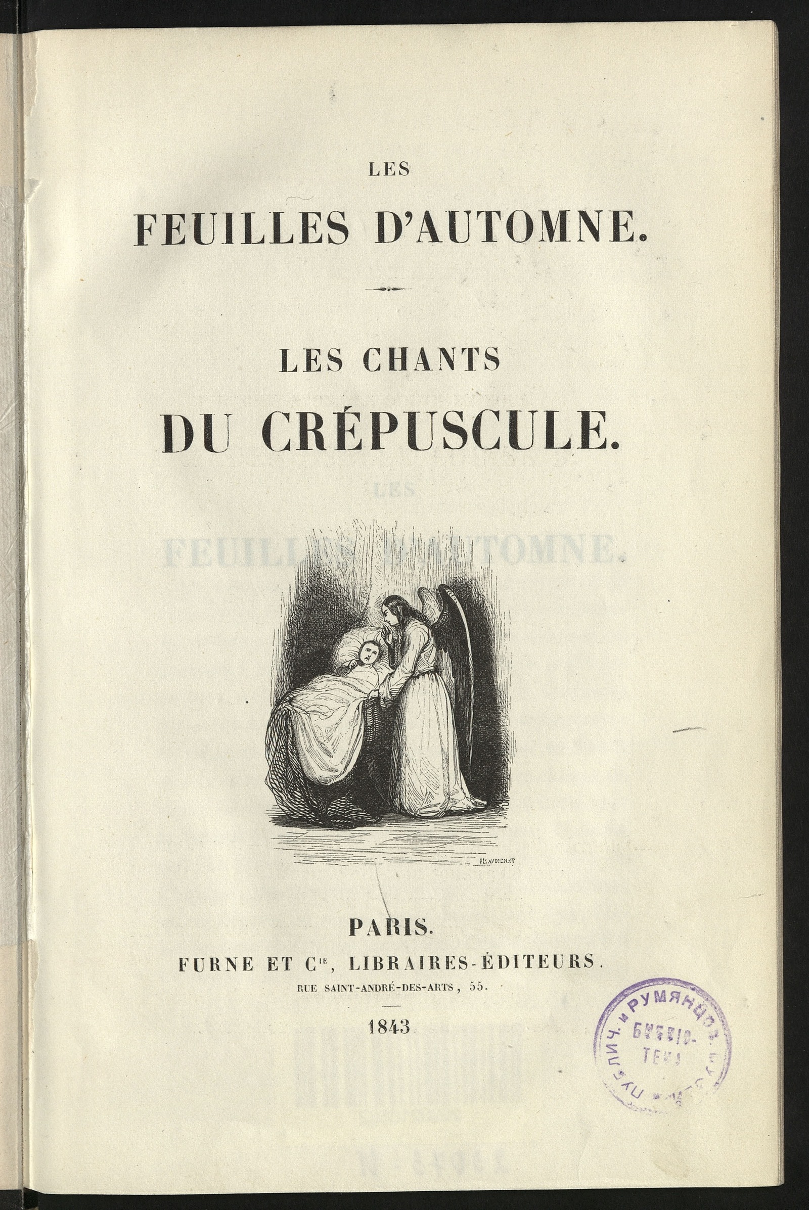 Изображение Œuvres de Victor Hugo. T. 3. Les feuilles d'automne. Les chants de crépuscule