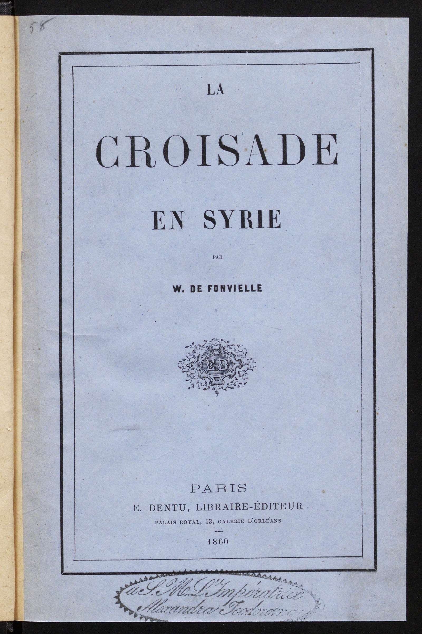 Изображение книги La croisade en Syrie