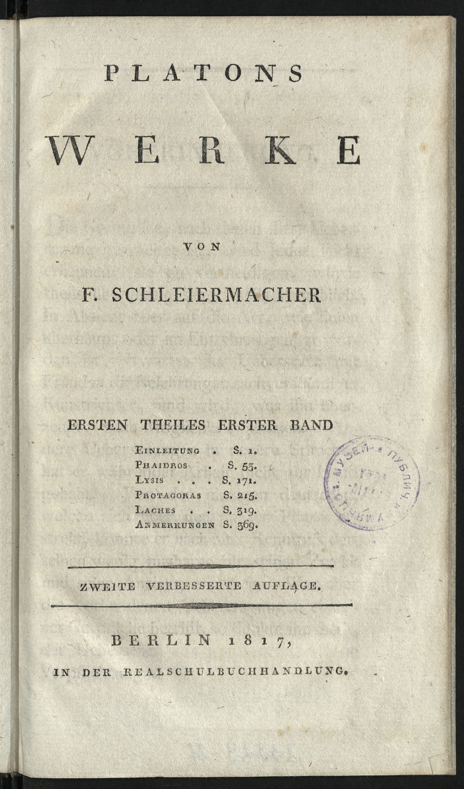 Изображение Platons werke. Th. 1, Bd. 1. - 2. verb. Aufl