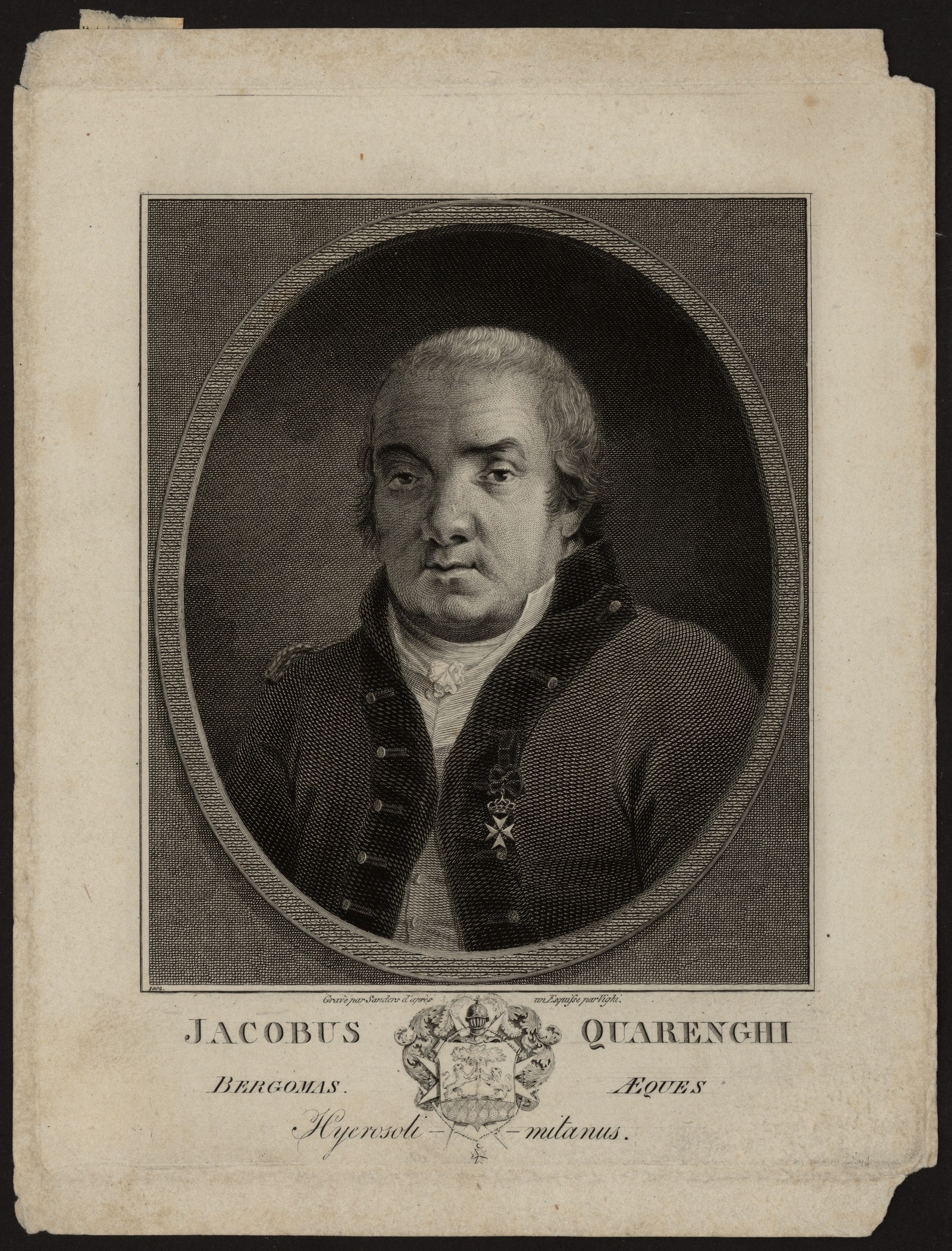 Изображение книги Iacobus Quarenghi Bergomas aeques Hyerosolimitanus