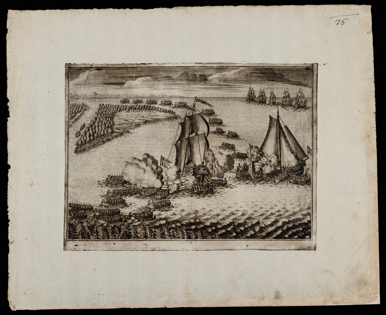 Изображение Взятие двух шведских судов в устье Невы 7 мая 1703 г.