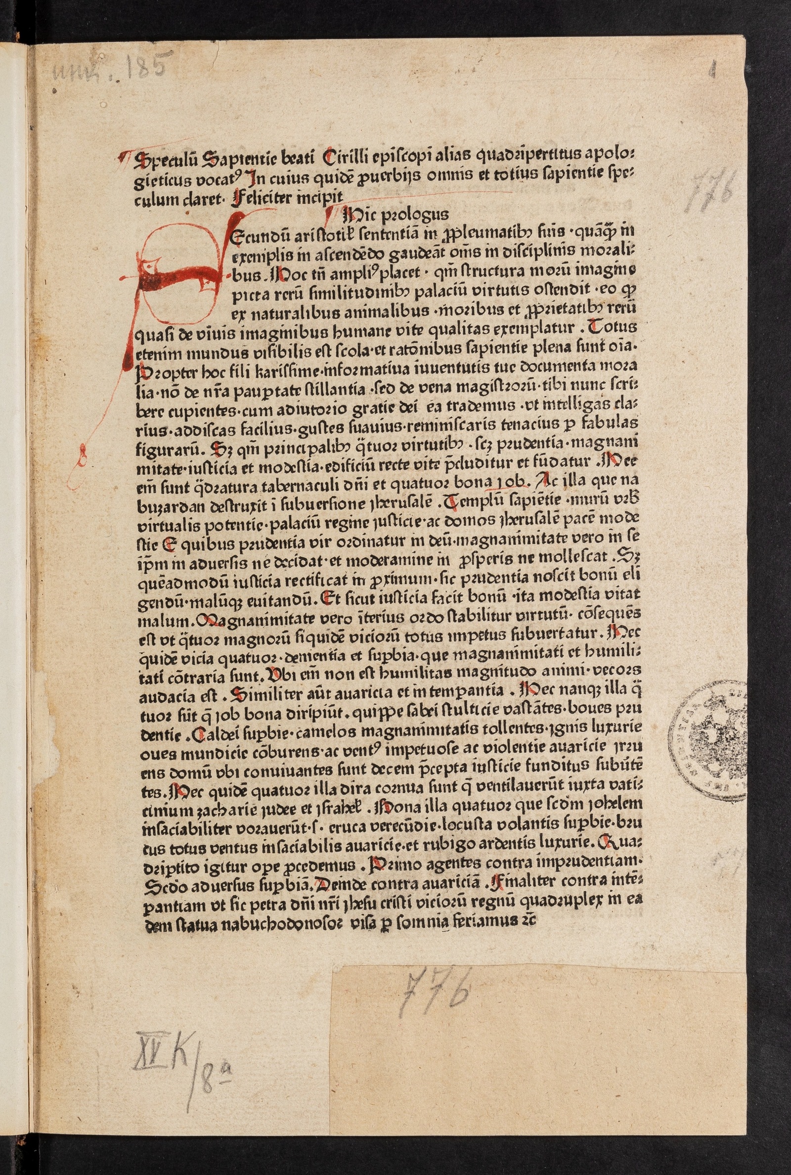 Изображение книги Speculum sapientiae