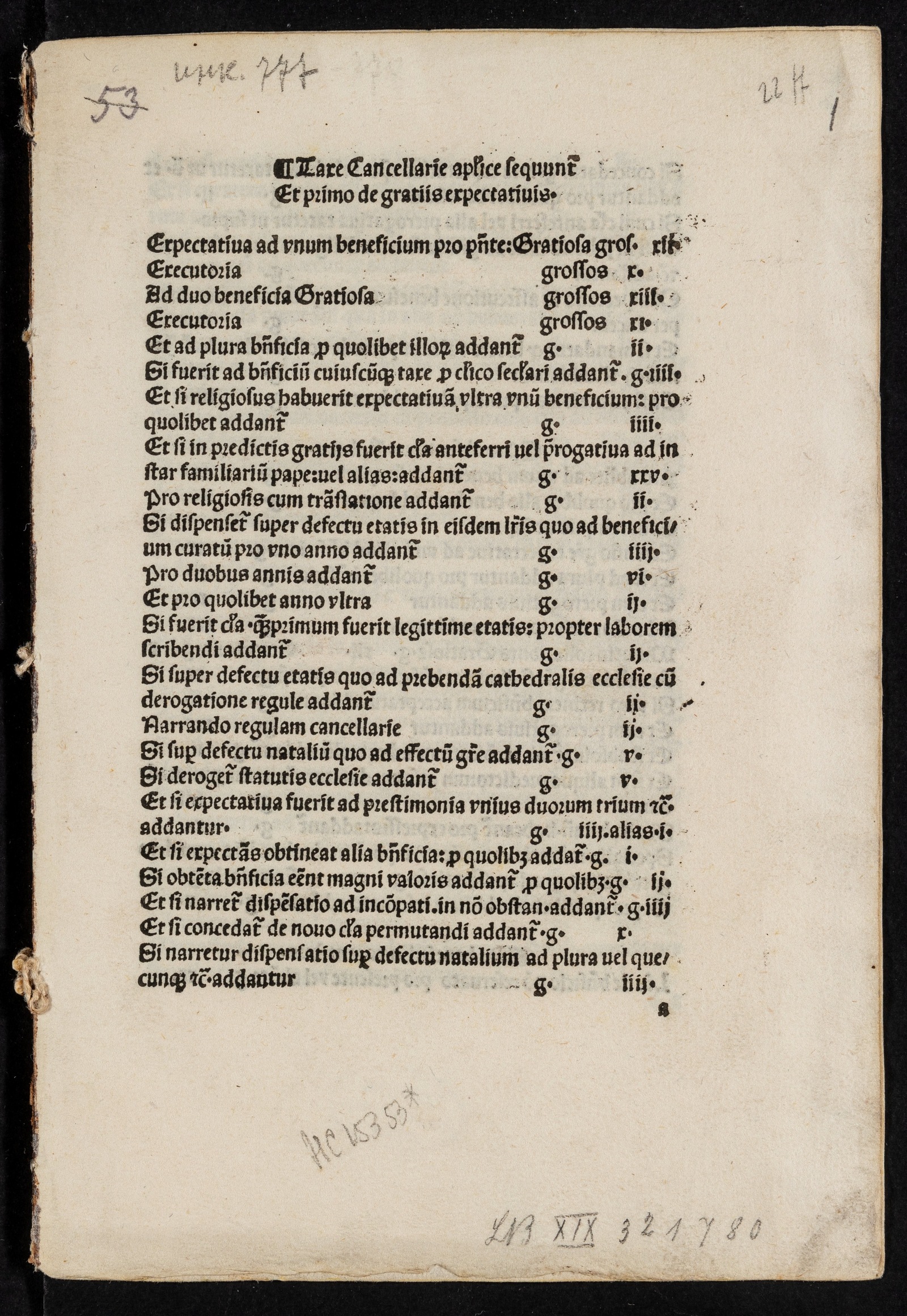 Изображение книги Taxae cancellariae apostolicae