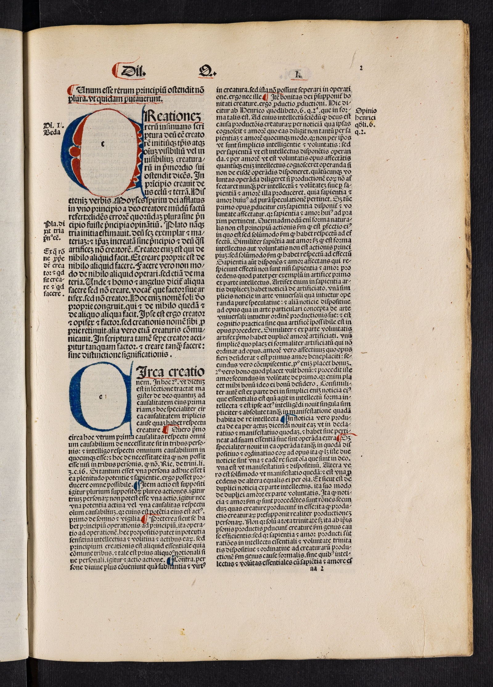 Изображение Quaestiones in quattuor libros Sententiarum cum textu Petri Lombardi. T. 2
