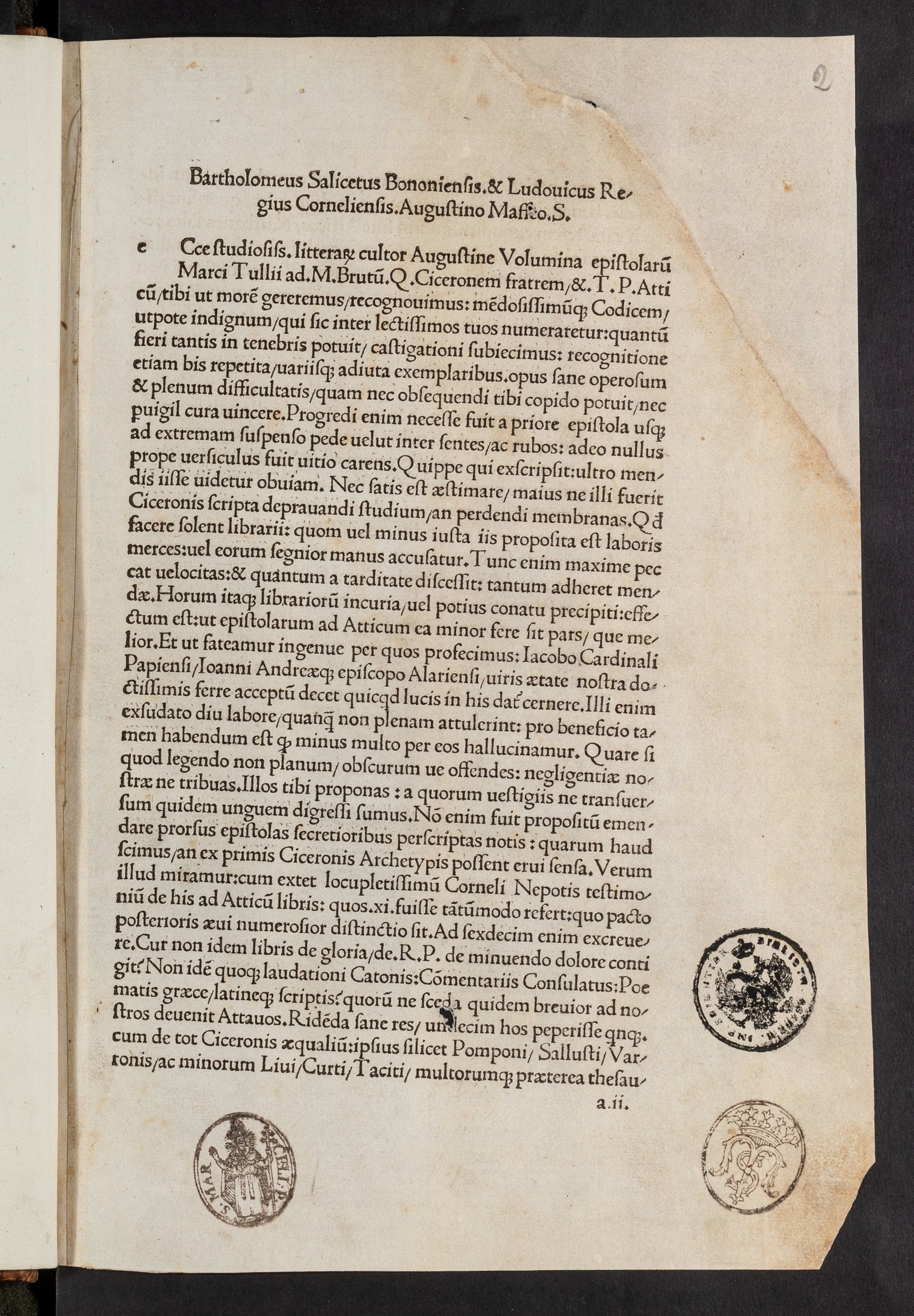 Изображение книги Epistolae ad Brutum