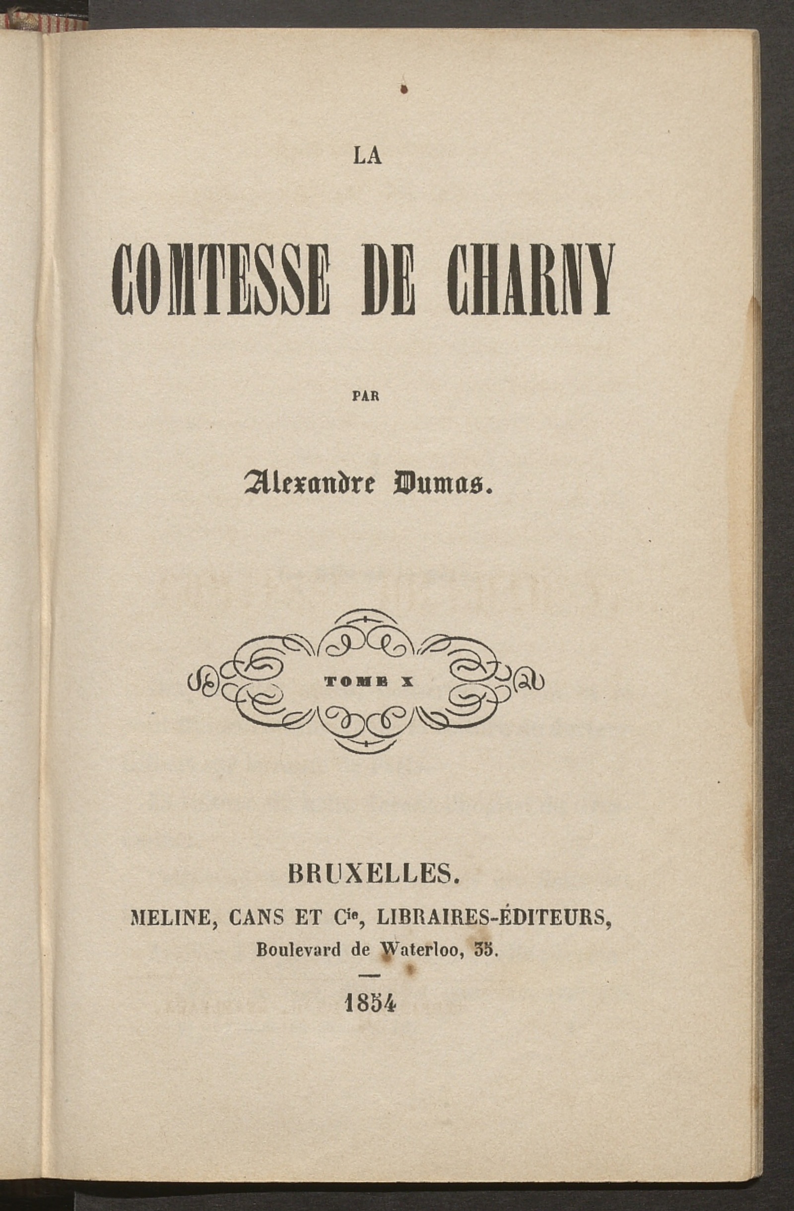 Изображение La Comtesse de Charny. Т. 10