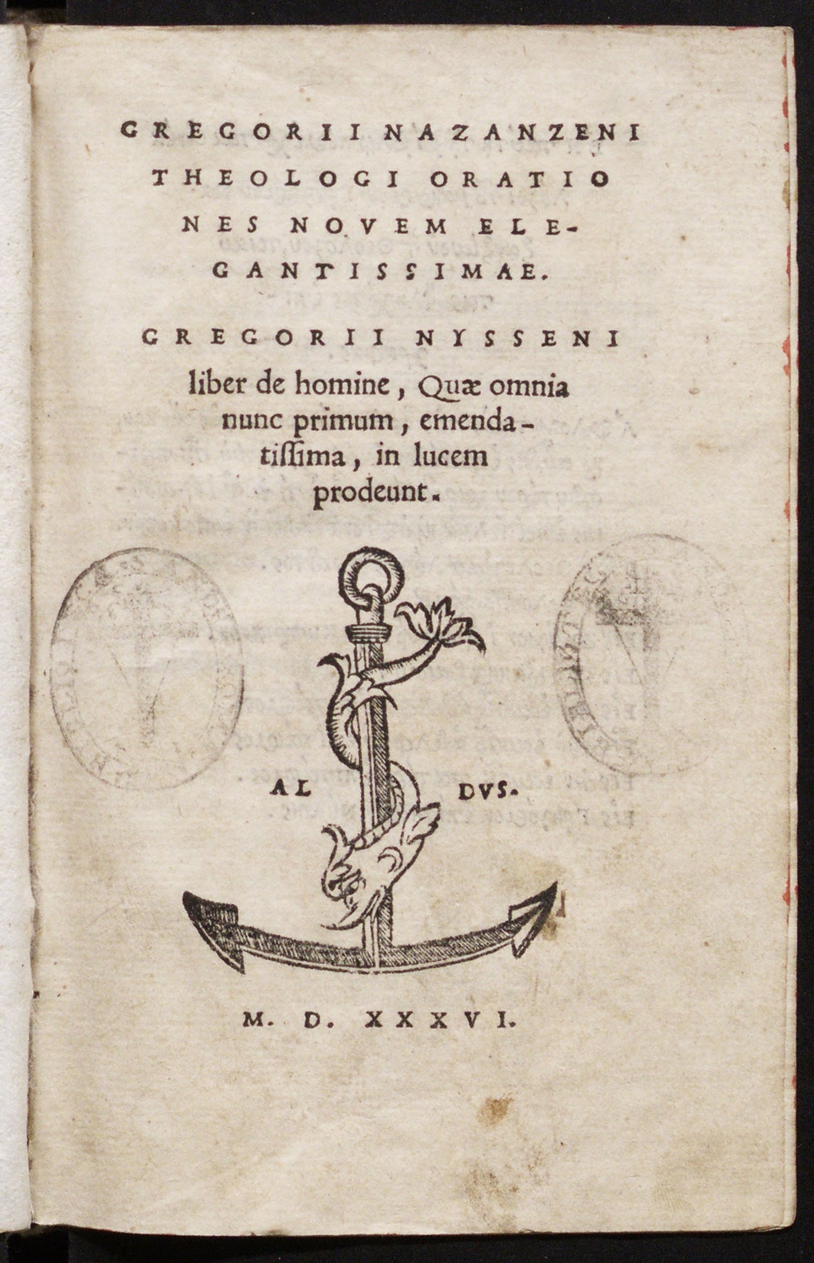 Изображение книги Gregorii Nazanzeni Theologi Orationes novem elegantissimae