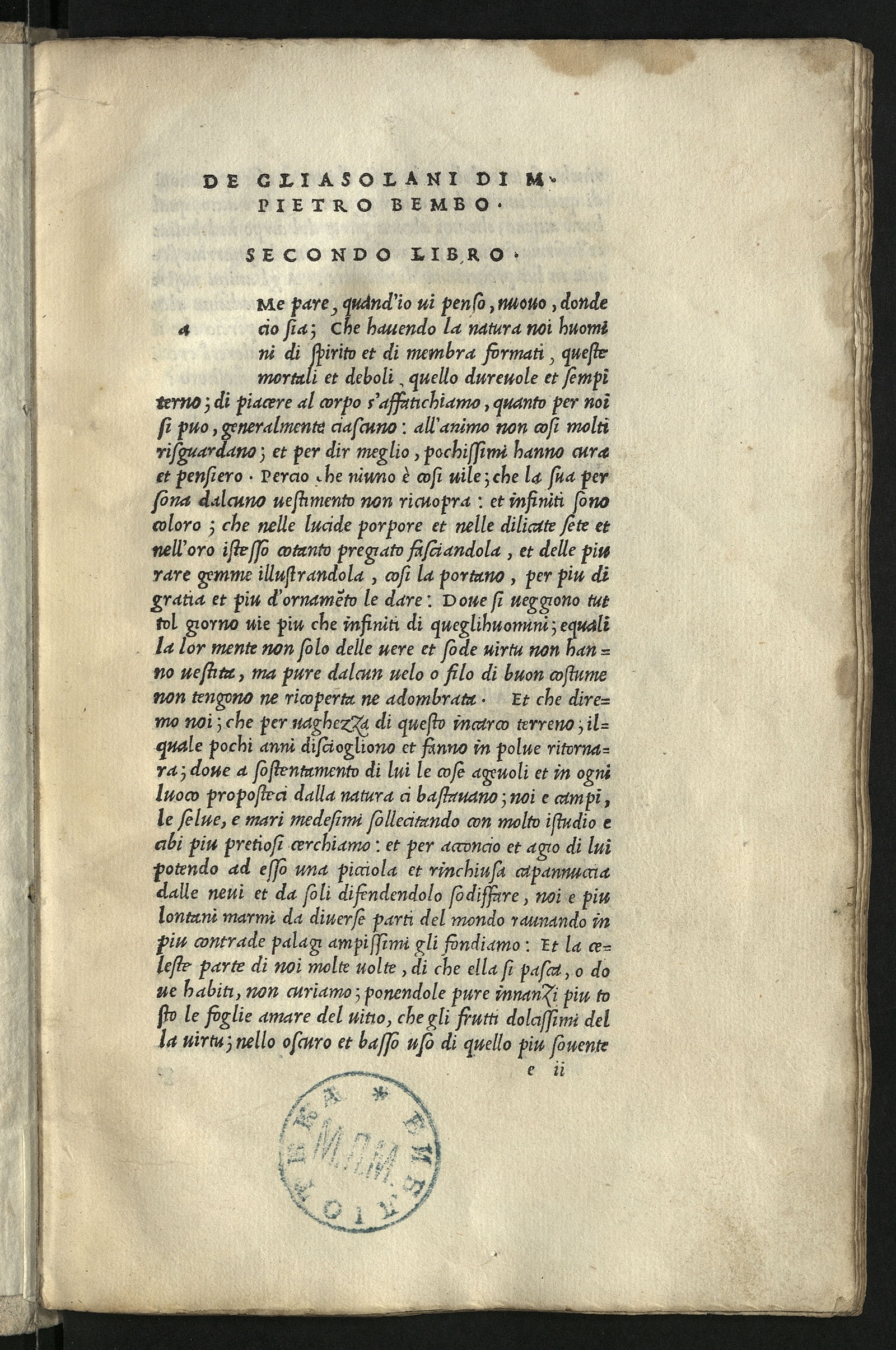 Изображение книги [Gli Asolani] Gliasolani di messer Pietro Bembo