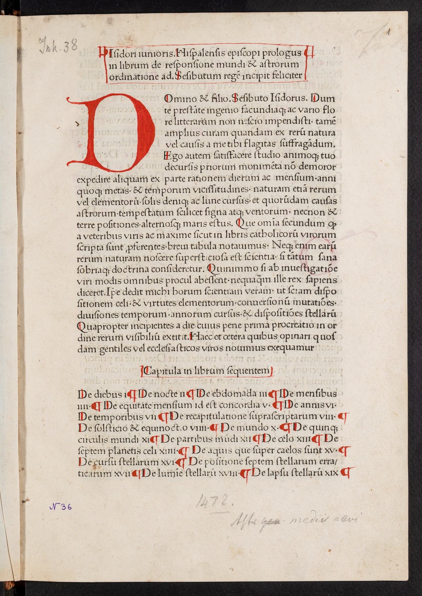 Изображение книги De responsione mundi et de astrorum ordinatione