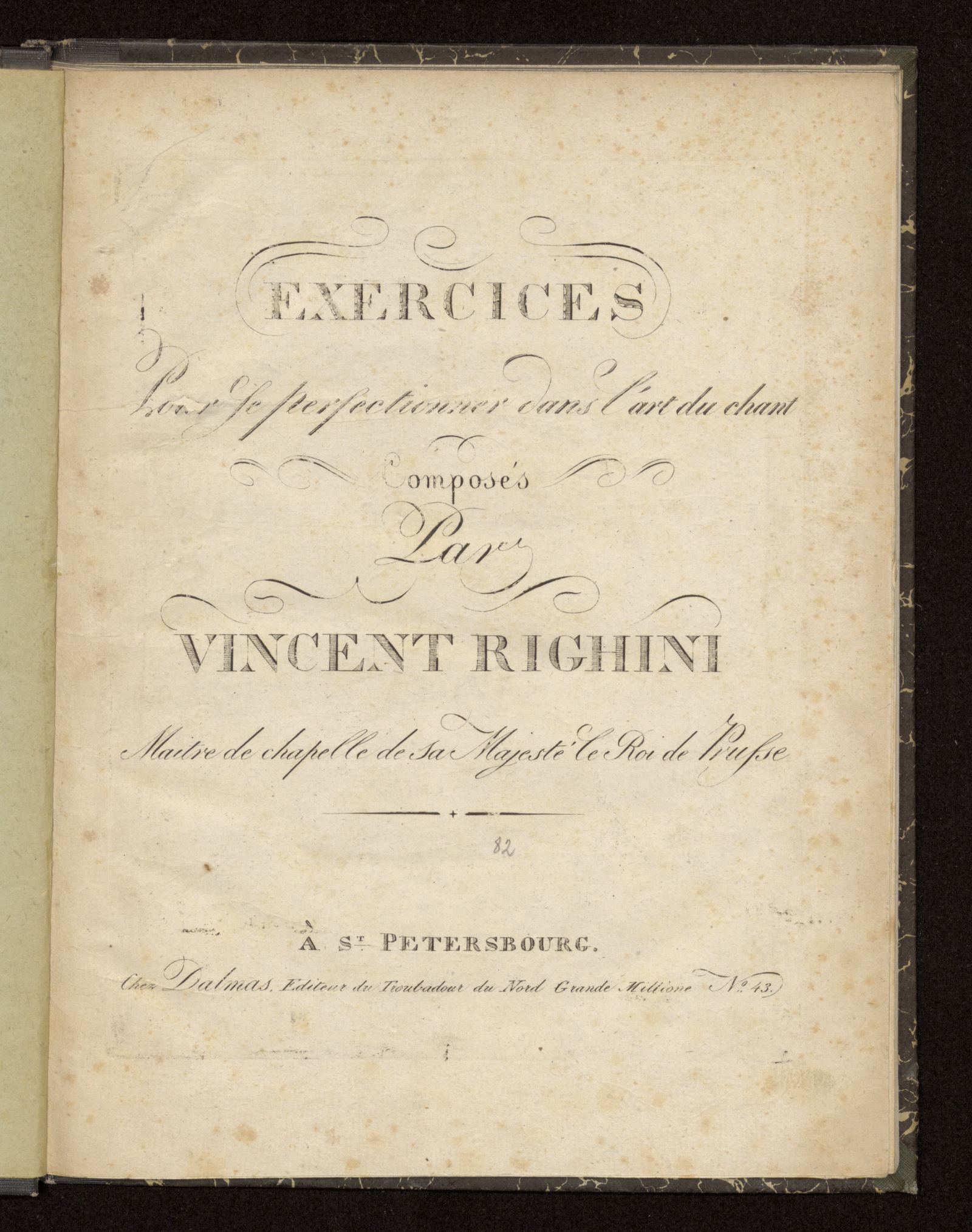 Изображение книги Exercices pour le perfectionner dans l'art du chant