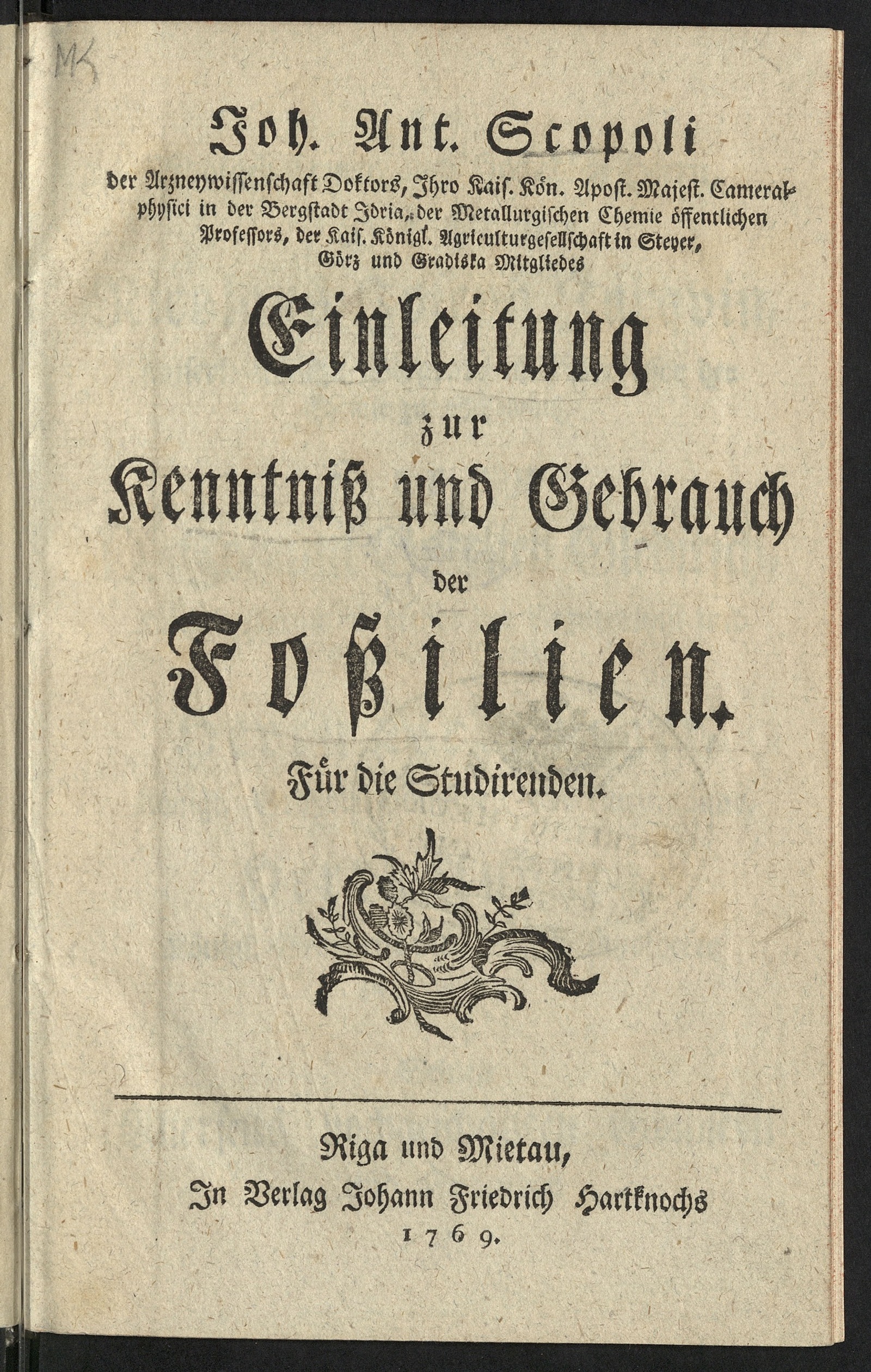 Изображение Einleitung zur Kenntniss und Gebrauch der Fossilien