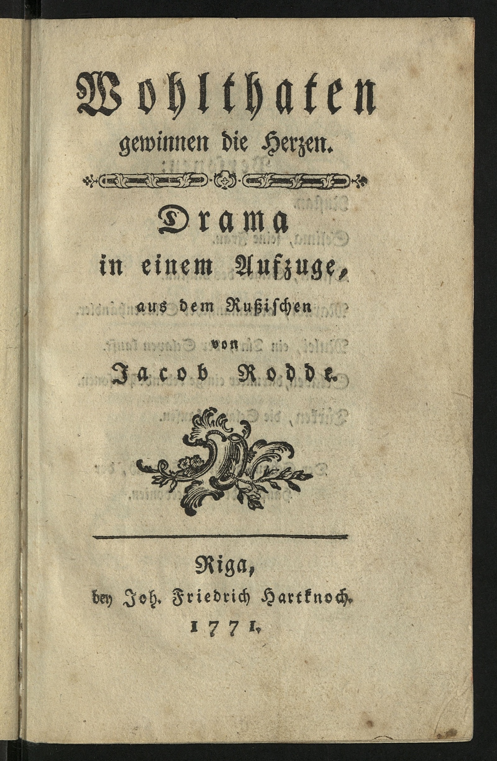 Изображение книги Wohlthaten gewinnen die Herzen