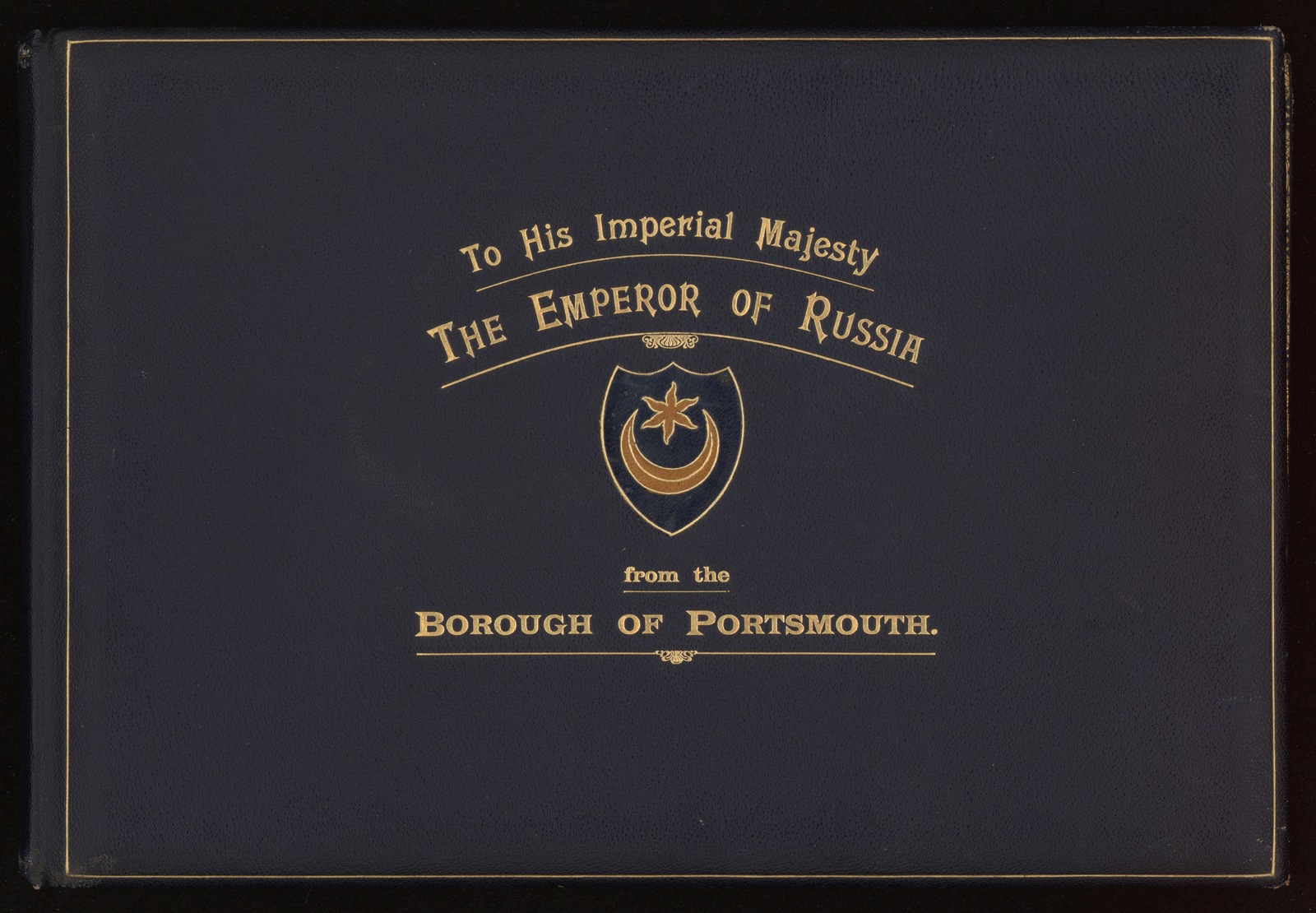 Изображение книги Адрес от городских властей Портсмута по случаю пребывания Николая II в Англии