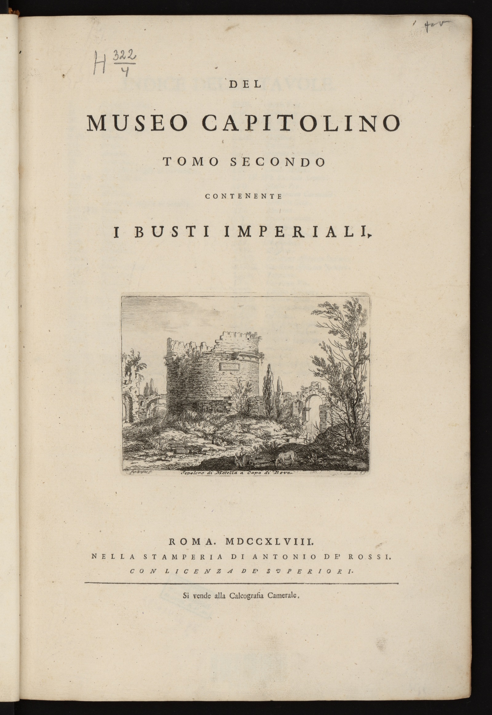 Изображение Del Museo Capitolino. T. 2
