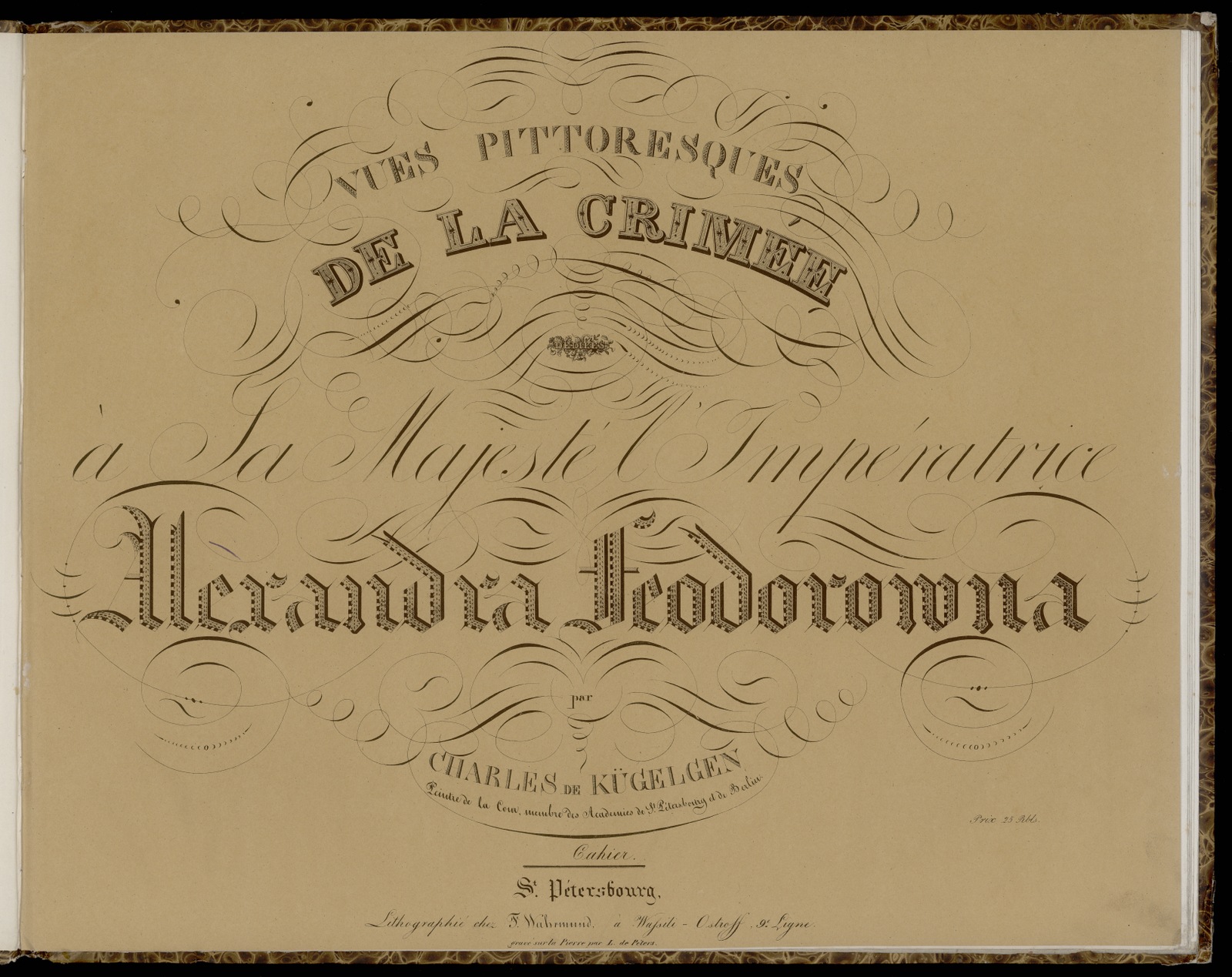 Изображение книги Vues pittoresques de la Crimée dediees à Sa Majesté l'impératrice Alexandra Feodorovna