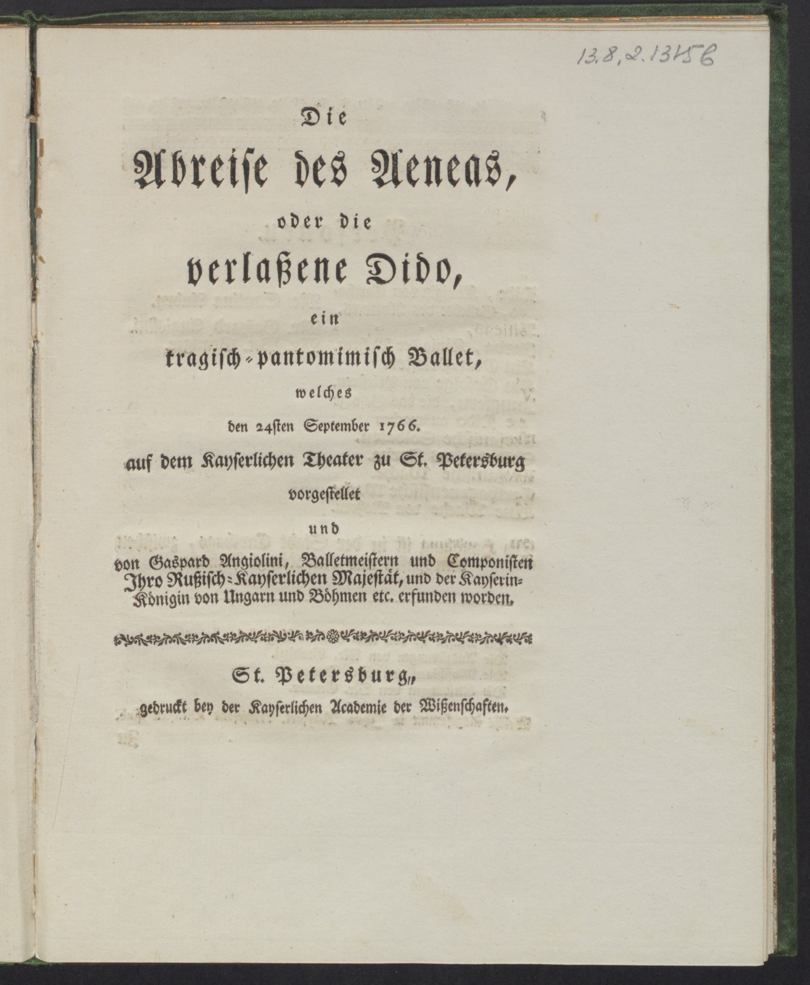 Изображение книги Die Abreise des Aeneas, oder Die verlaßene Dido