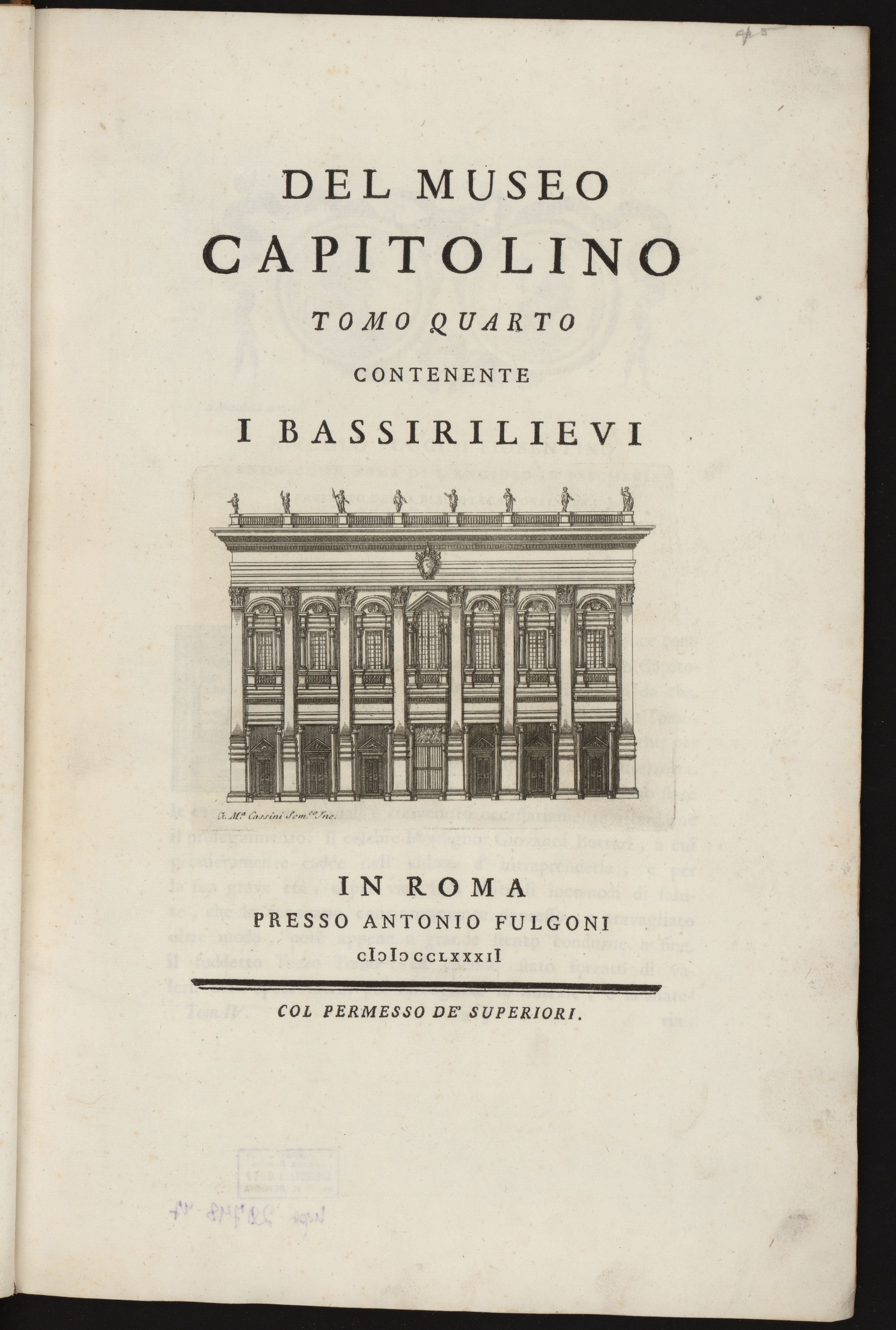 Изображение Del Museo Capitolino. T. 4
