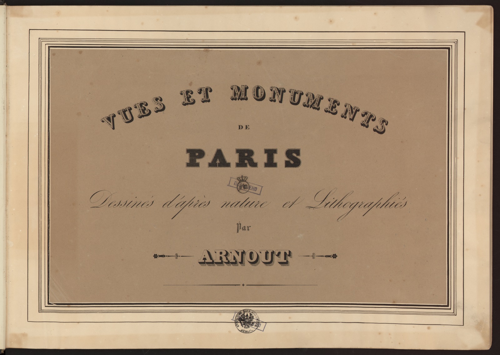 Изображение книги Vues et monuments de Paris