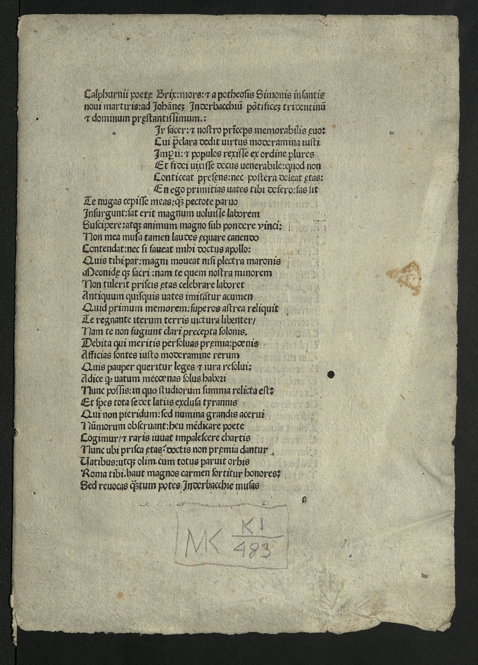 Изображение книги Mors et apotheosis Simonis infantis novi martyris etc.