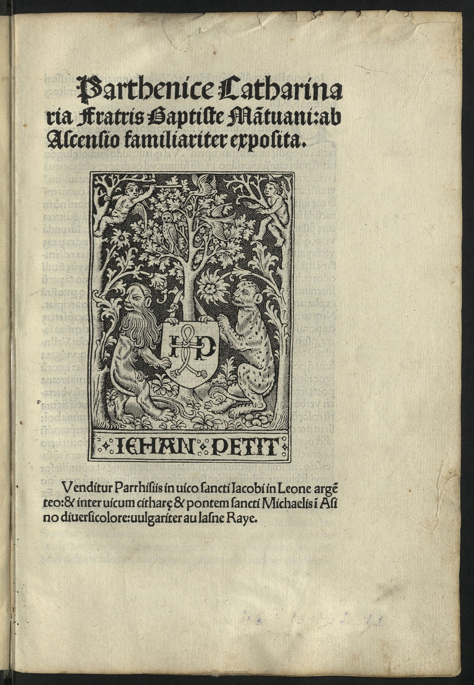 Изображение книги Parthenice secunda sive Catharinaria