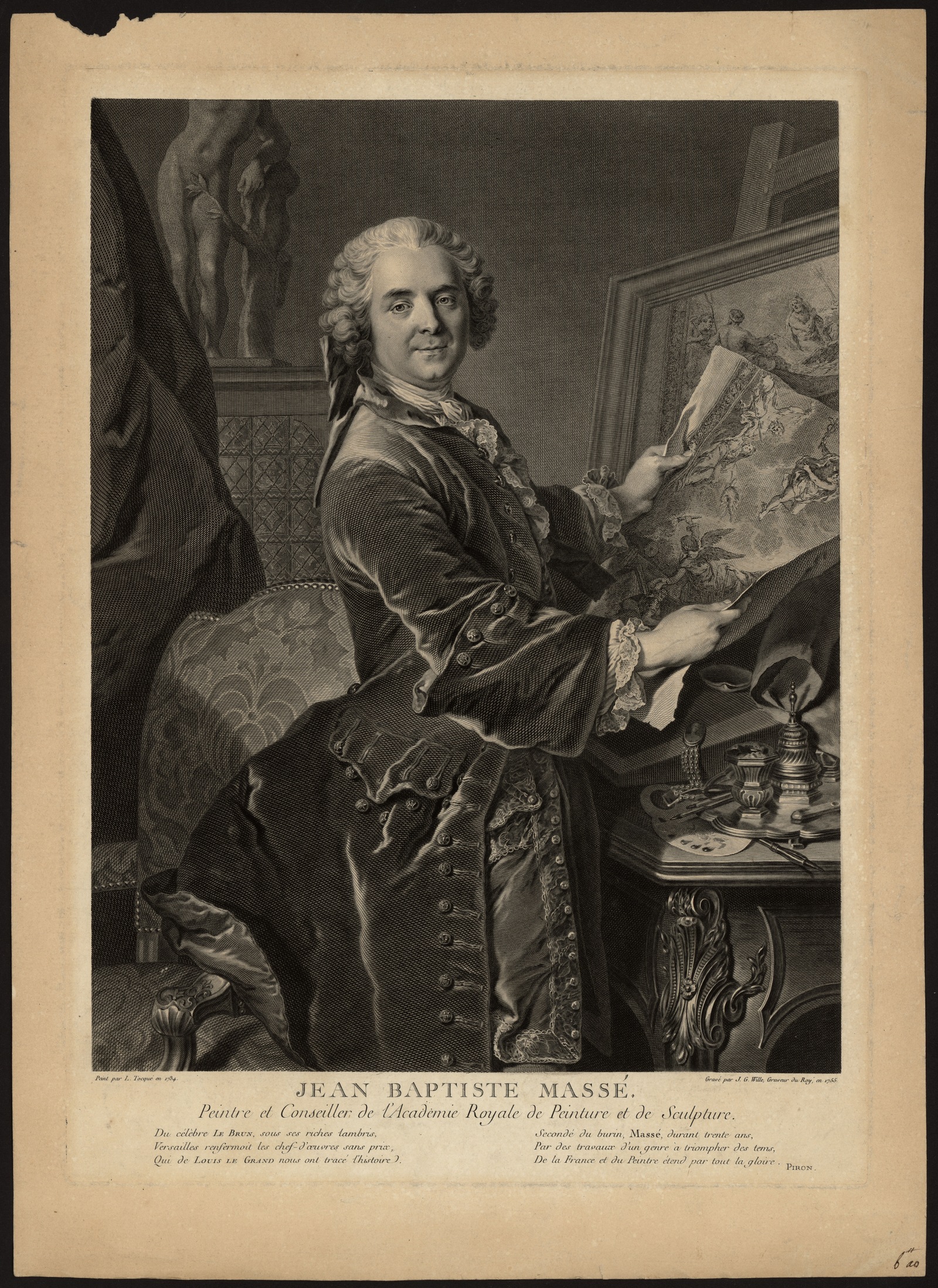 Изображение книги Jean Baptiste Massé, peintre et conseiller de l'Academie royale de peinture et de sculpture.
