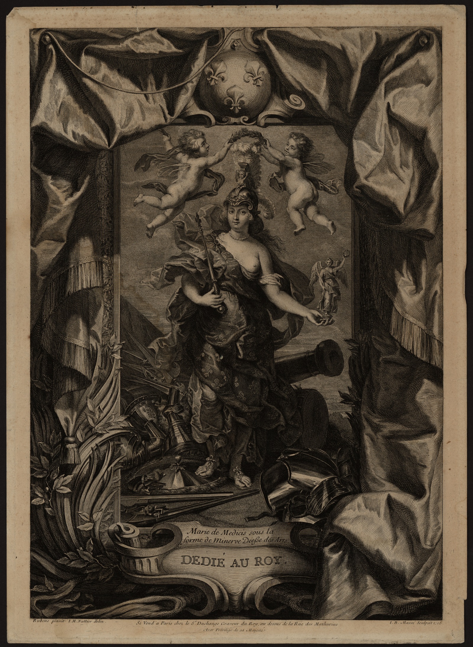Изображение книги Marie de Medicis sous la forme de Minerve Déesse des Arts