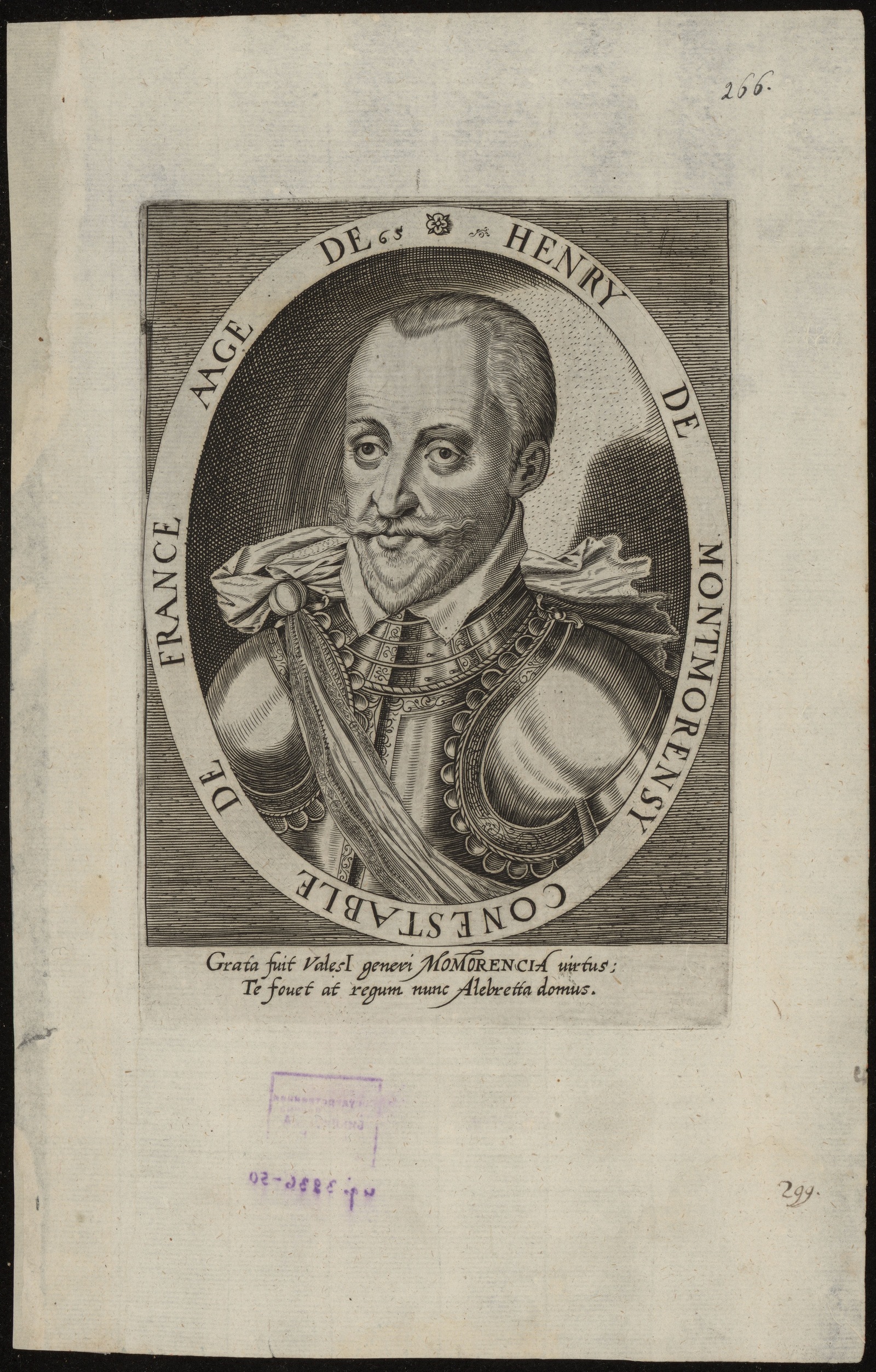 Изображение Henry de Montmorensy conestable de France aage de 65