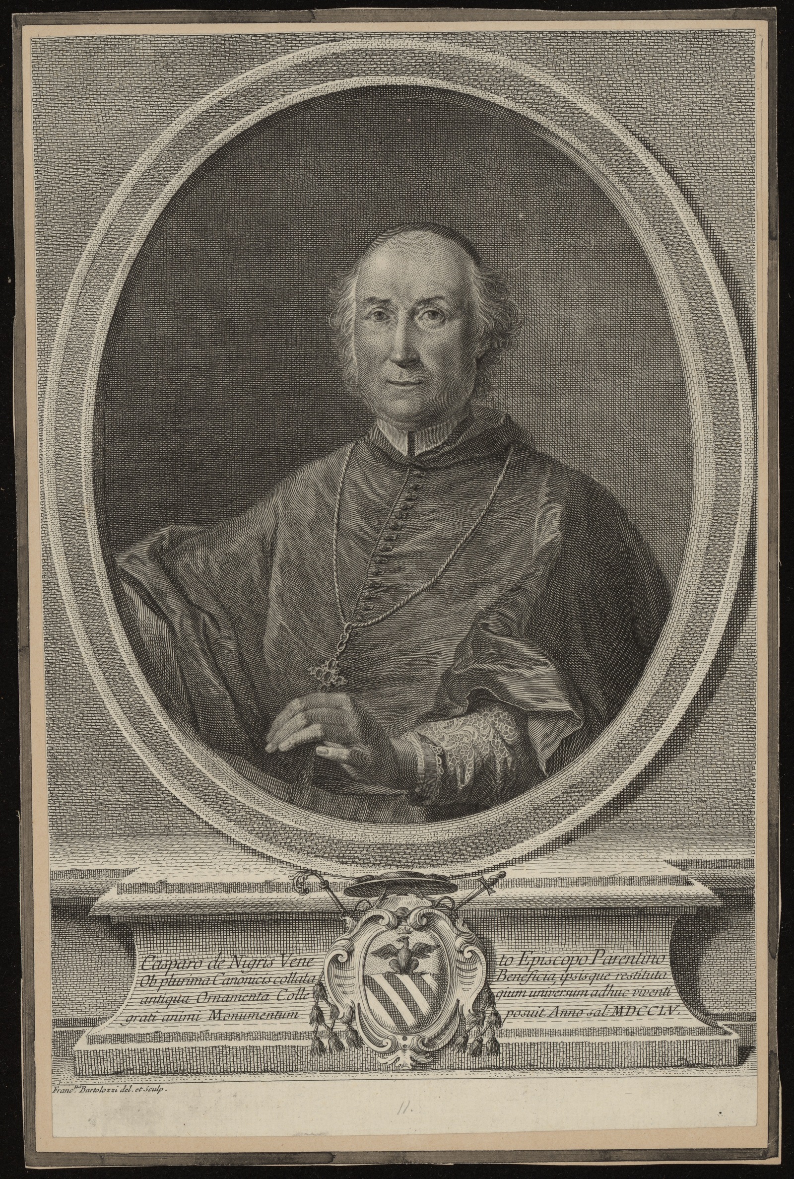 Изображение книги Casparo de Nigris Veneto Episcopo Parentino ob plurima canonicis collata beneficia, ipsisque restituta antiqua ornamenta colle qium universum adhuc viventi grati animi monumentum posuit. Anno sal. MDCCLV