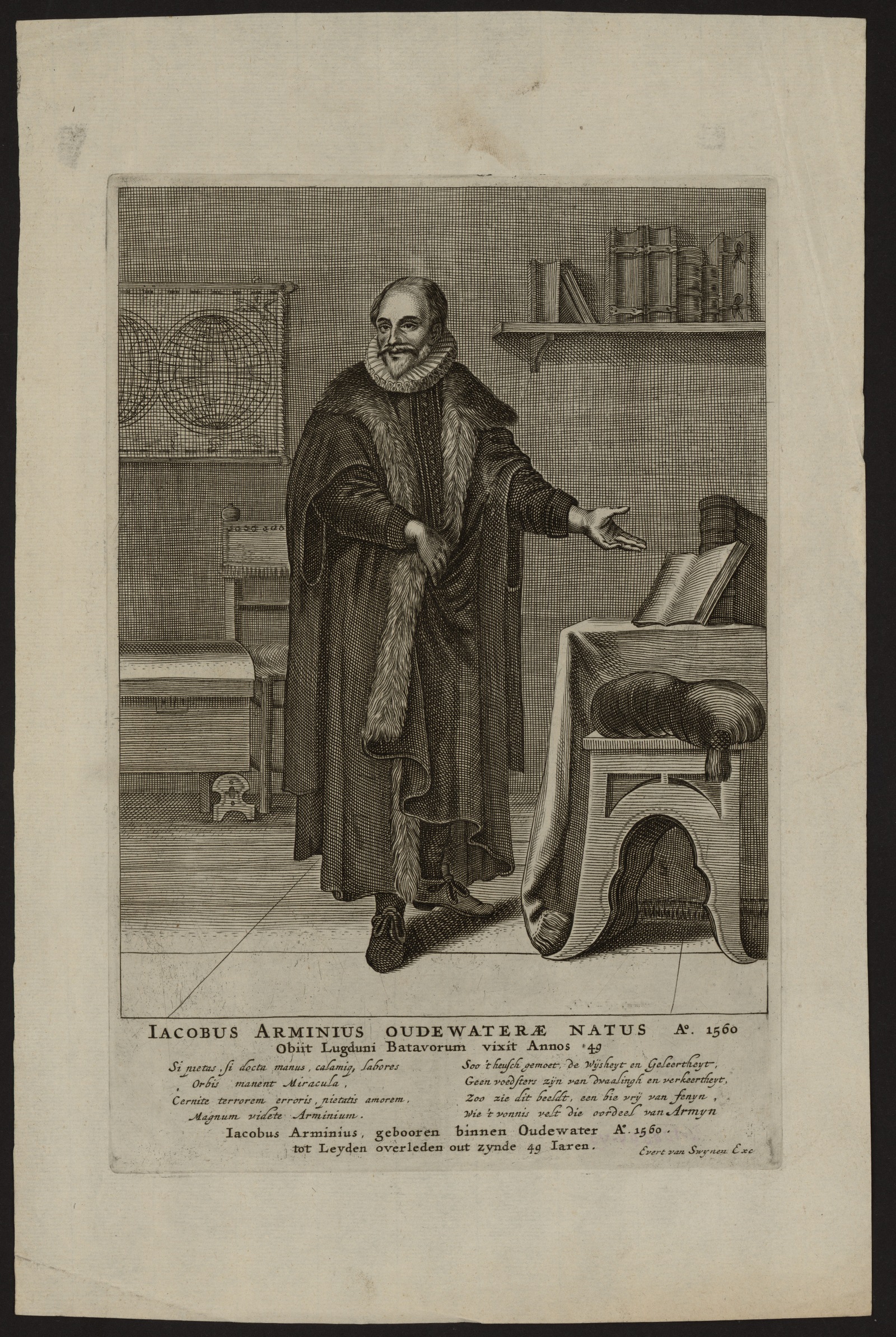 Изображение книги Iacobus Arminus Oudewaterae natus Ao. 1560 obiit Lugduni Batavorum vixit Annos 49