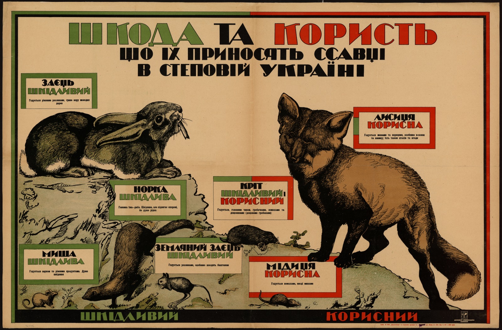 Изображение книги Шкода та користь що iх приносять ссавцi в степовiй Украïнi
