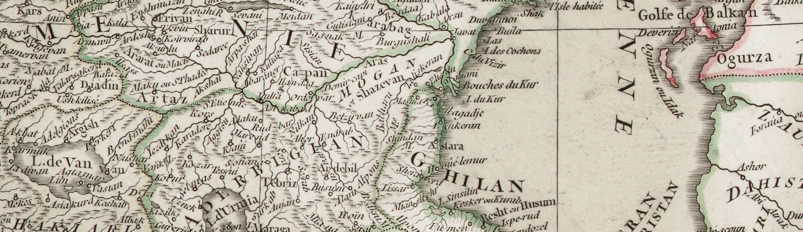 Фоновое изображение Настенная карта Азии в трёх частях. Ч.1
