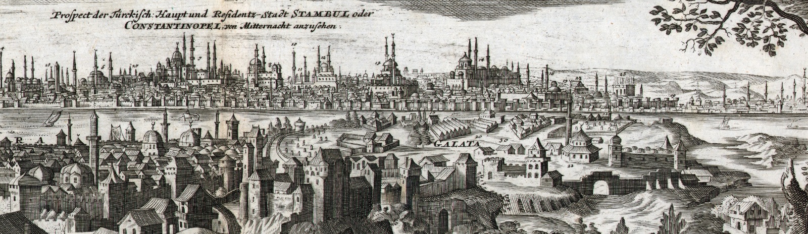 Фоновое изображение План Константинополя периода Османской империи