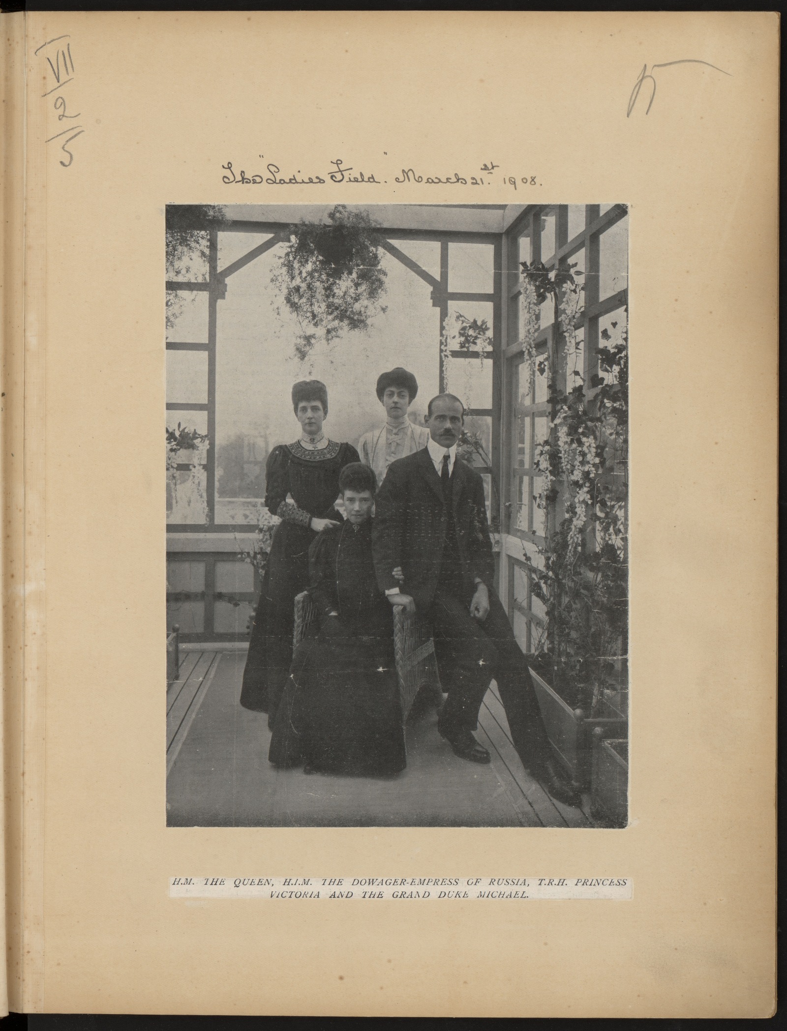 Изображение Visit of H. I. M. the empress Marie Feodorovna to England ... [1908 г.]. [V. 2]