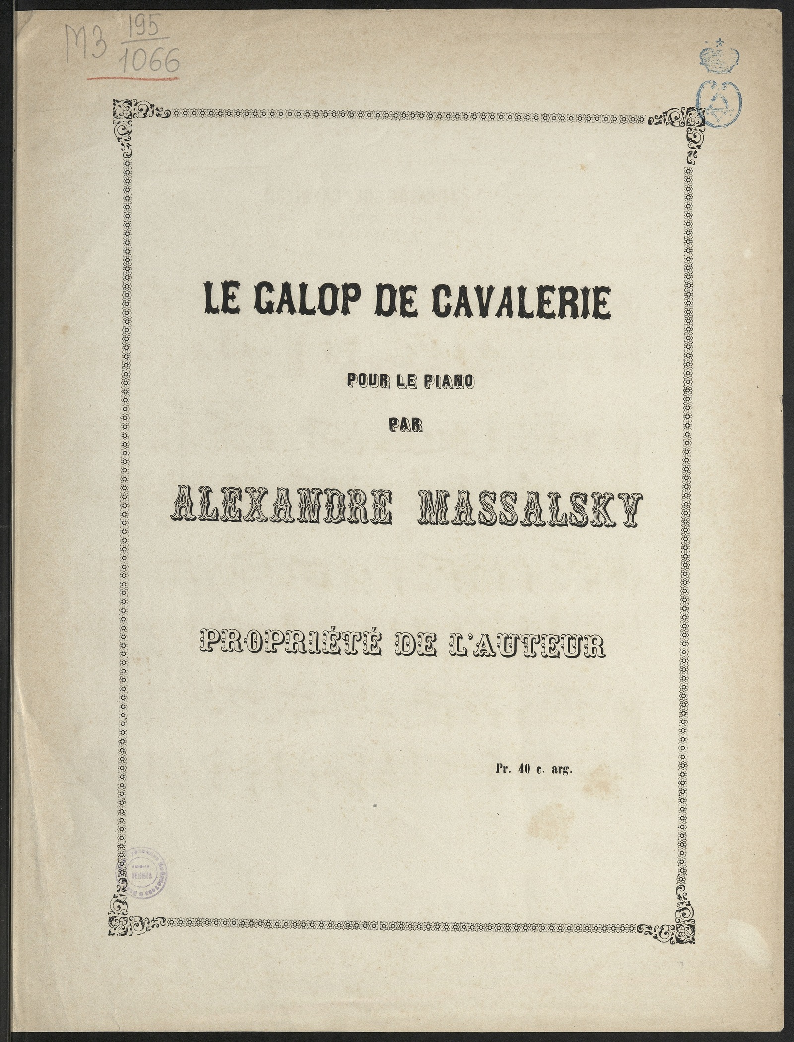 Изображение книги Le galop de cavalerie