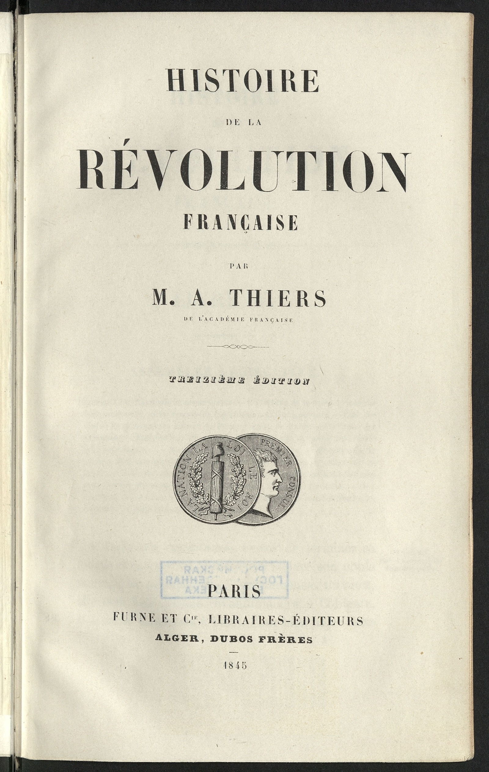 Изображение книги Histoire de la Révolution française. T. 2