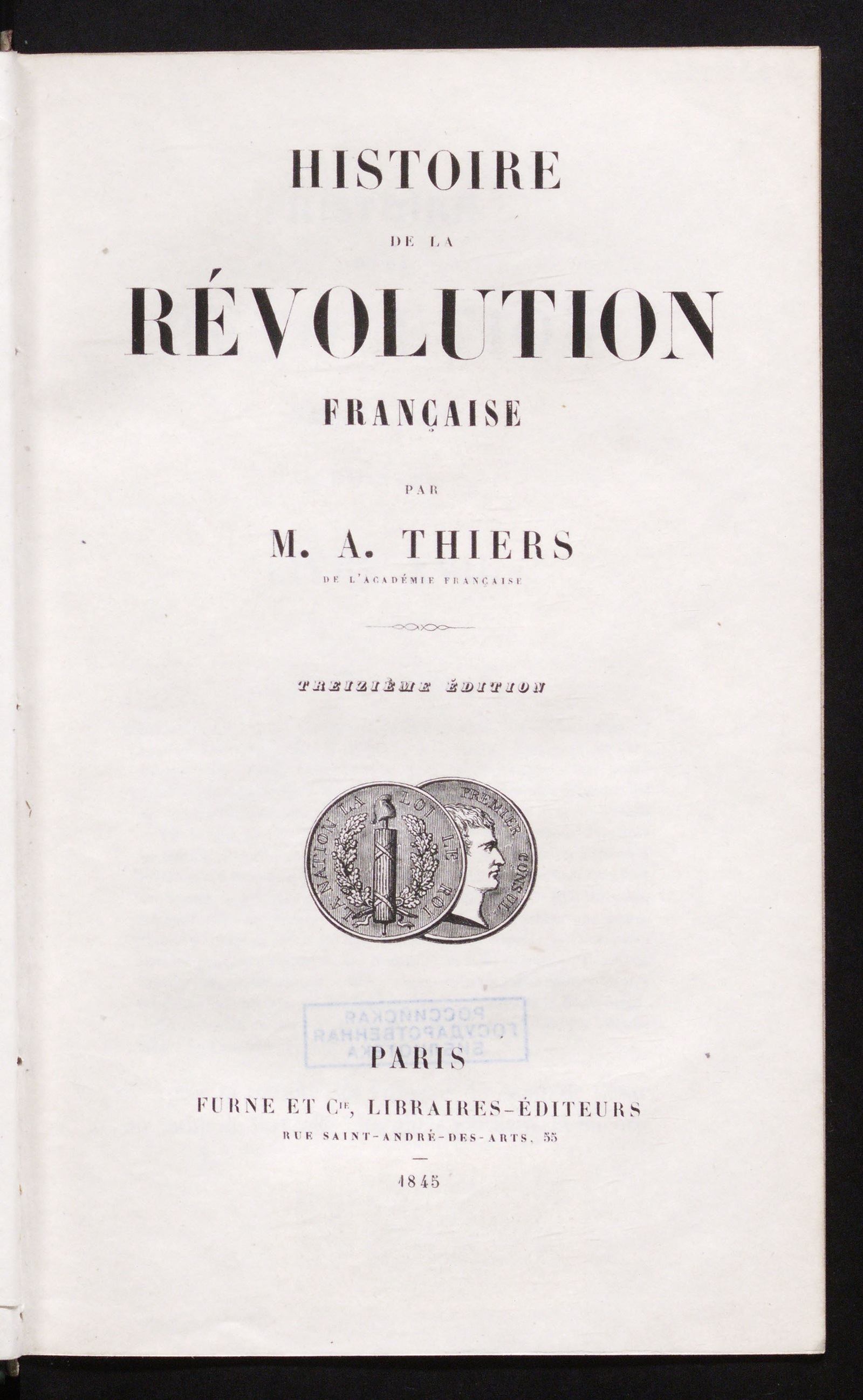 Изображение книги Histoire de la Révolution française. T. 5