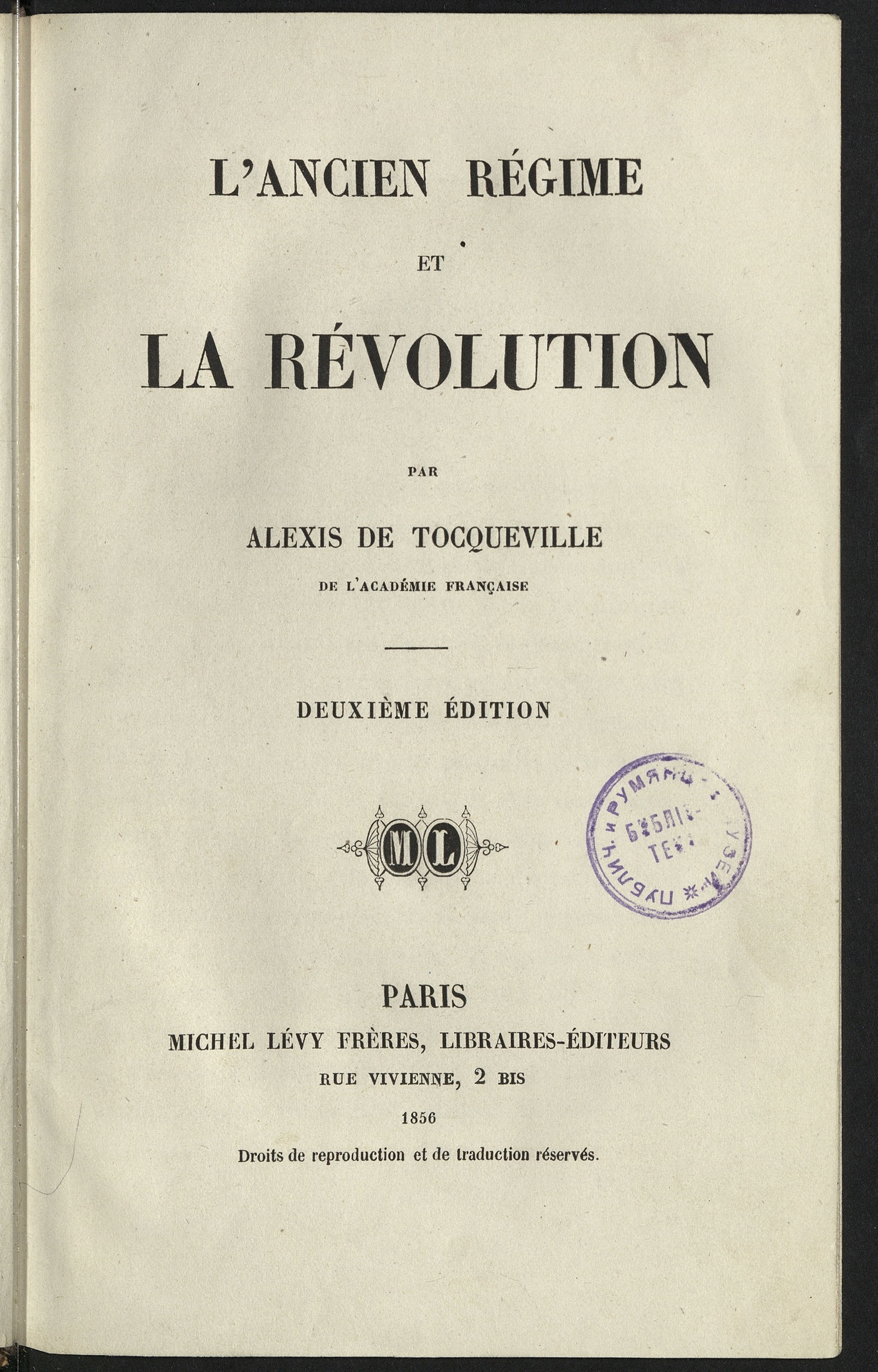 Изображение книги L'ancien régime et la Révolution