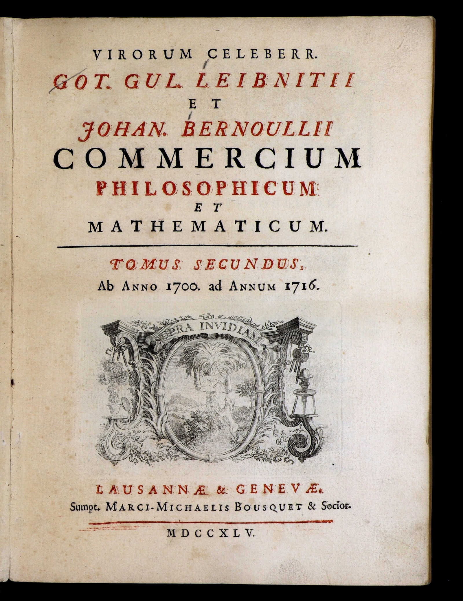 Изображение книги Virorum celeberr. Got. Gul. Leibnitii et Johan. Bernoullii commercium philosophicum et mathematicum. Т. 2