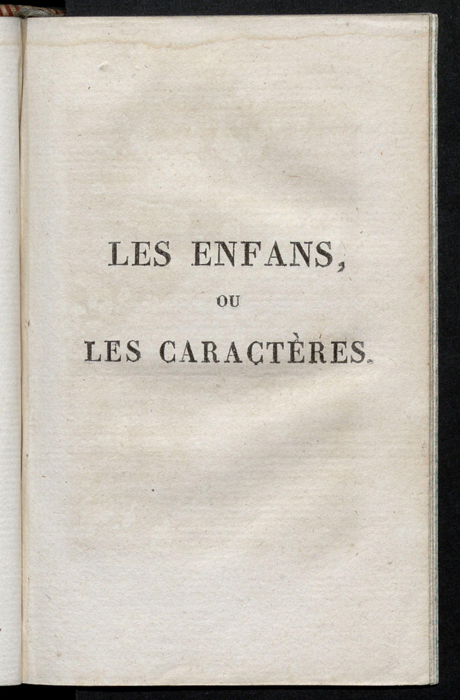 Изображение Les Enfans, ou les caractères...Т. 2