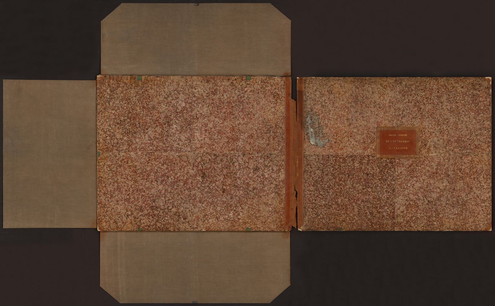 Изображение книги Seixe (sic) dessins de l'artillerie Bavaroise (16 чертежей орудий баварской артиллерии)