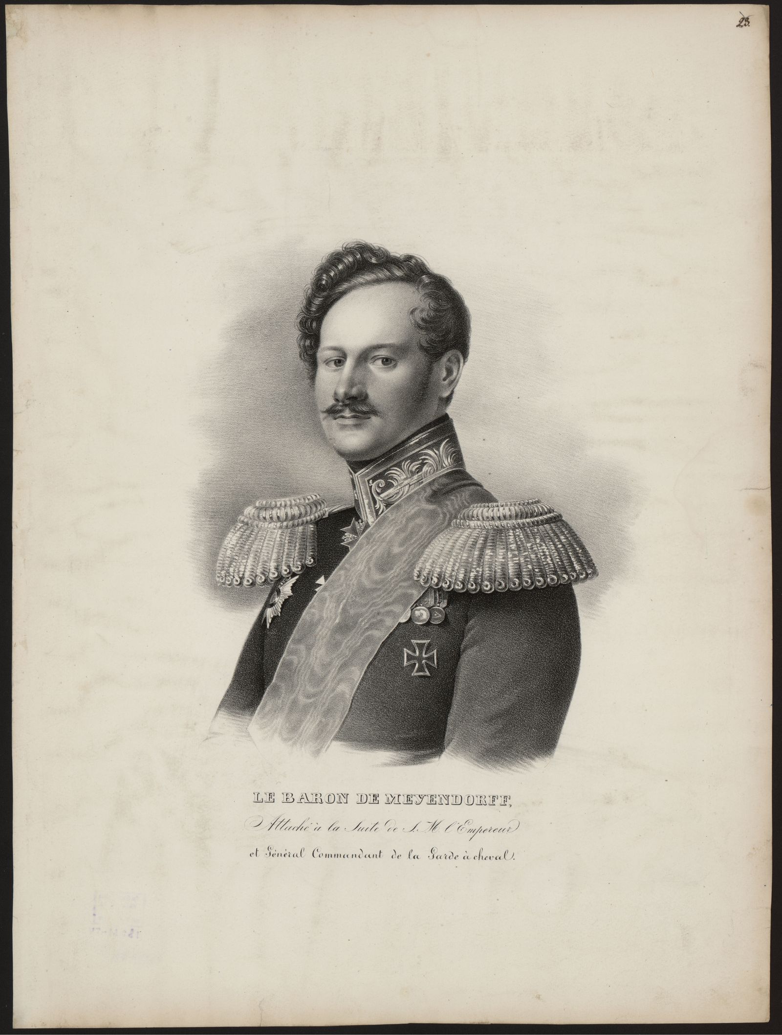 Изображение книги Le baron de Meyendorff, attaché à la suite de S. M. l'empereur et général commandant de la Garde à cheval