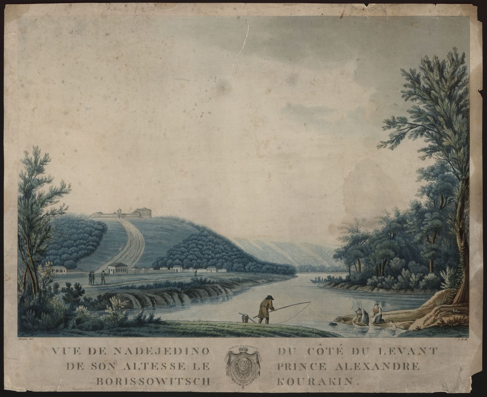 Изображение книги Vue de Nadejedino du côté du levant de Son Altesse le Prince Alexandre Borissowitsch Kourakin
