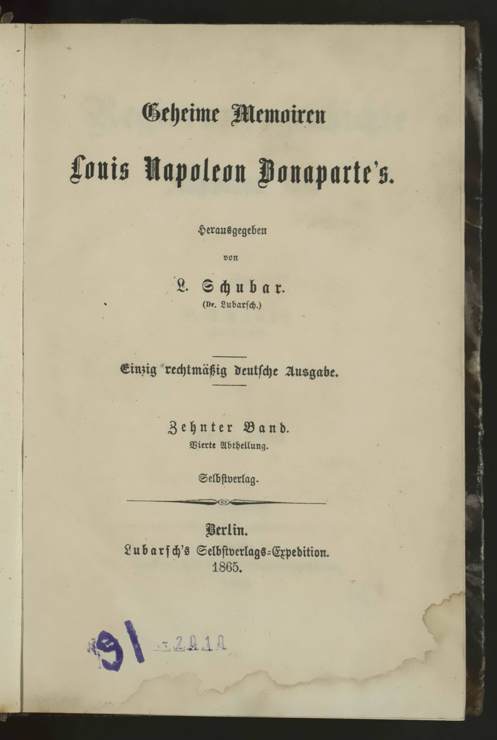 Изображение книги Regierungsgeschichte Napoleon III. Bd. 8